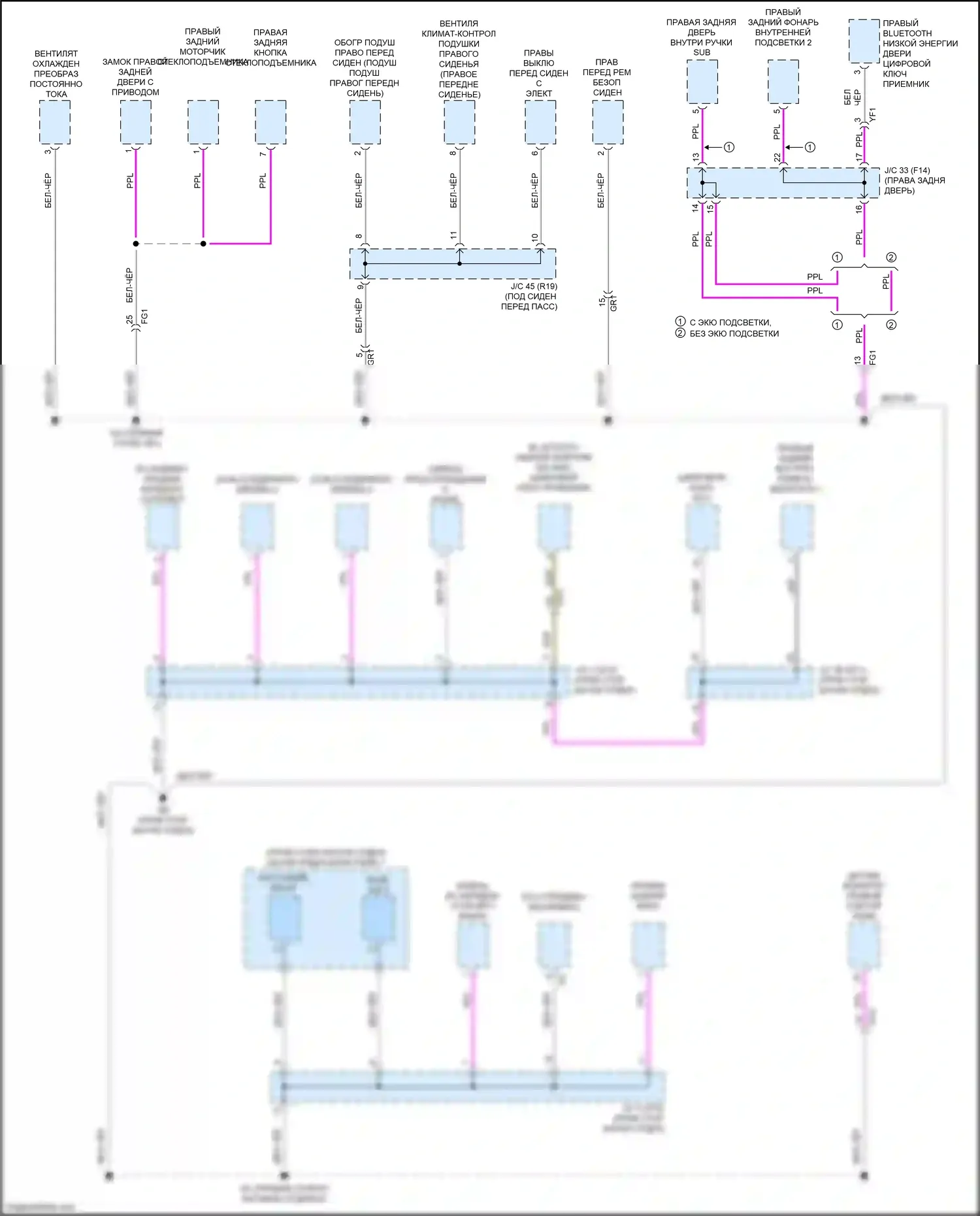 NX Lexus AZ20 (2021-2024): Электросхема разводки массы (6 из 8) 