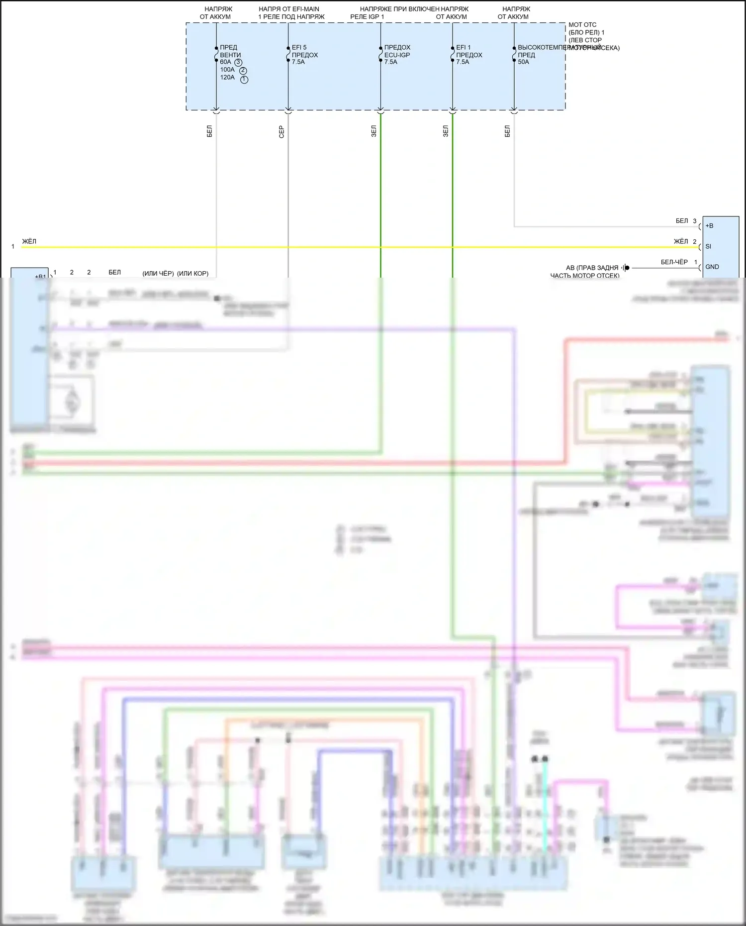 NX Lexus Z10 (2014-2017): Электросхема климат контроля (2 из 3) 