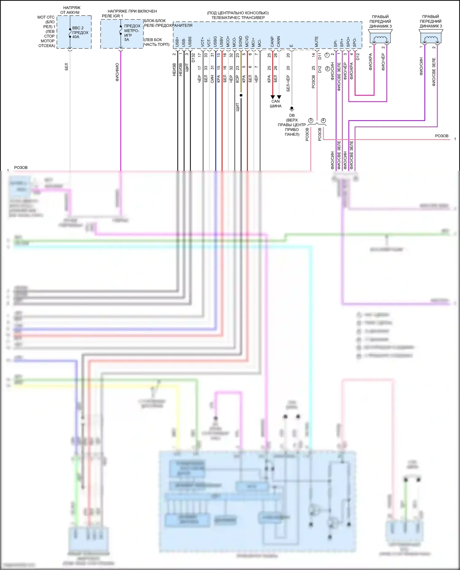 NX Lexus Z10 (2014-2017): Электросхема навигации (4 из 5) 