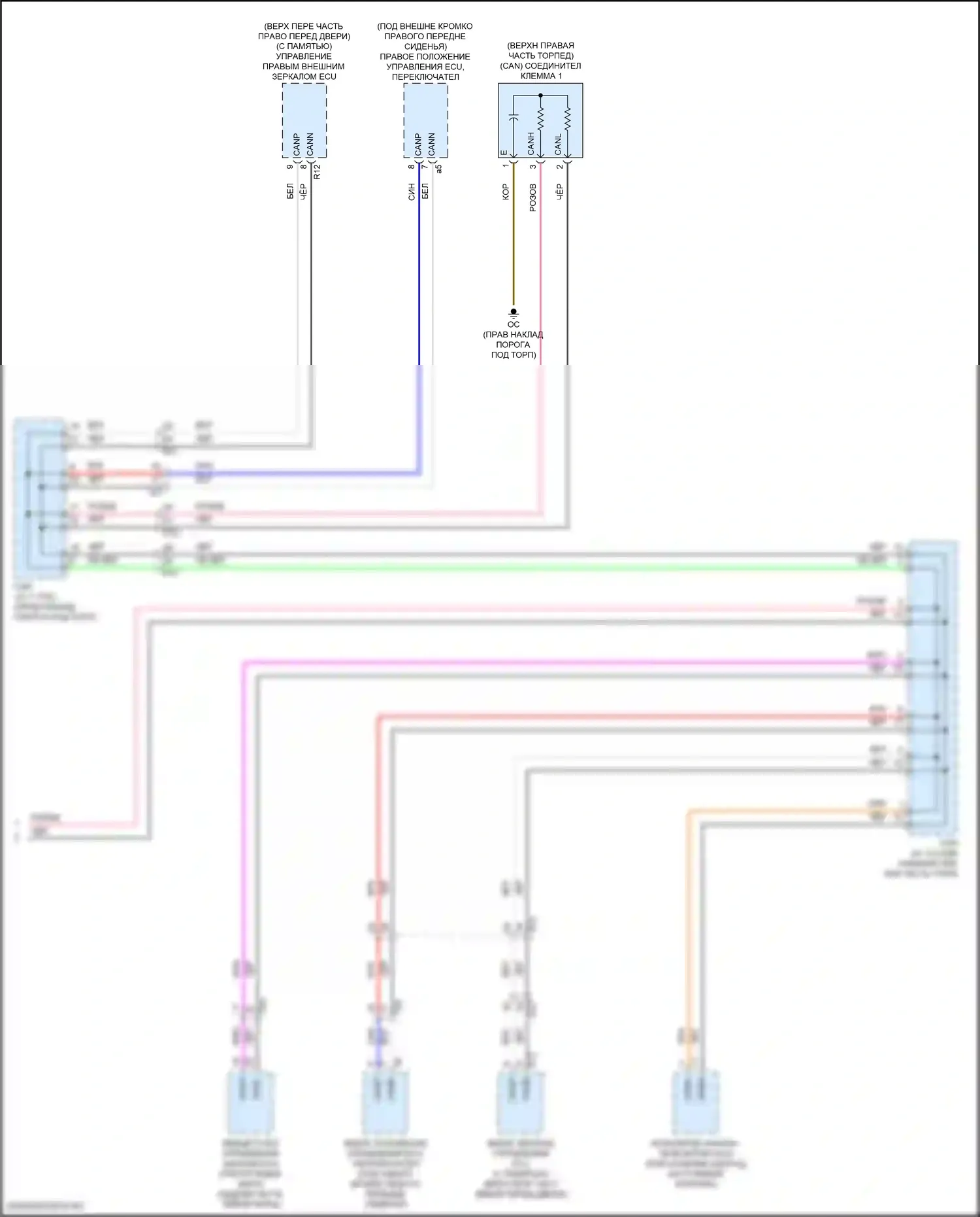 RC F Lexus I рестайлинг (2018-2024): Электросхема эбу кузова (2 из 4) 