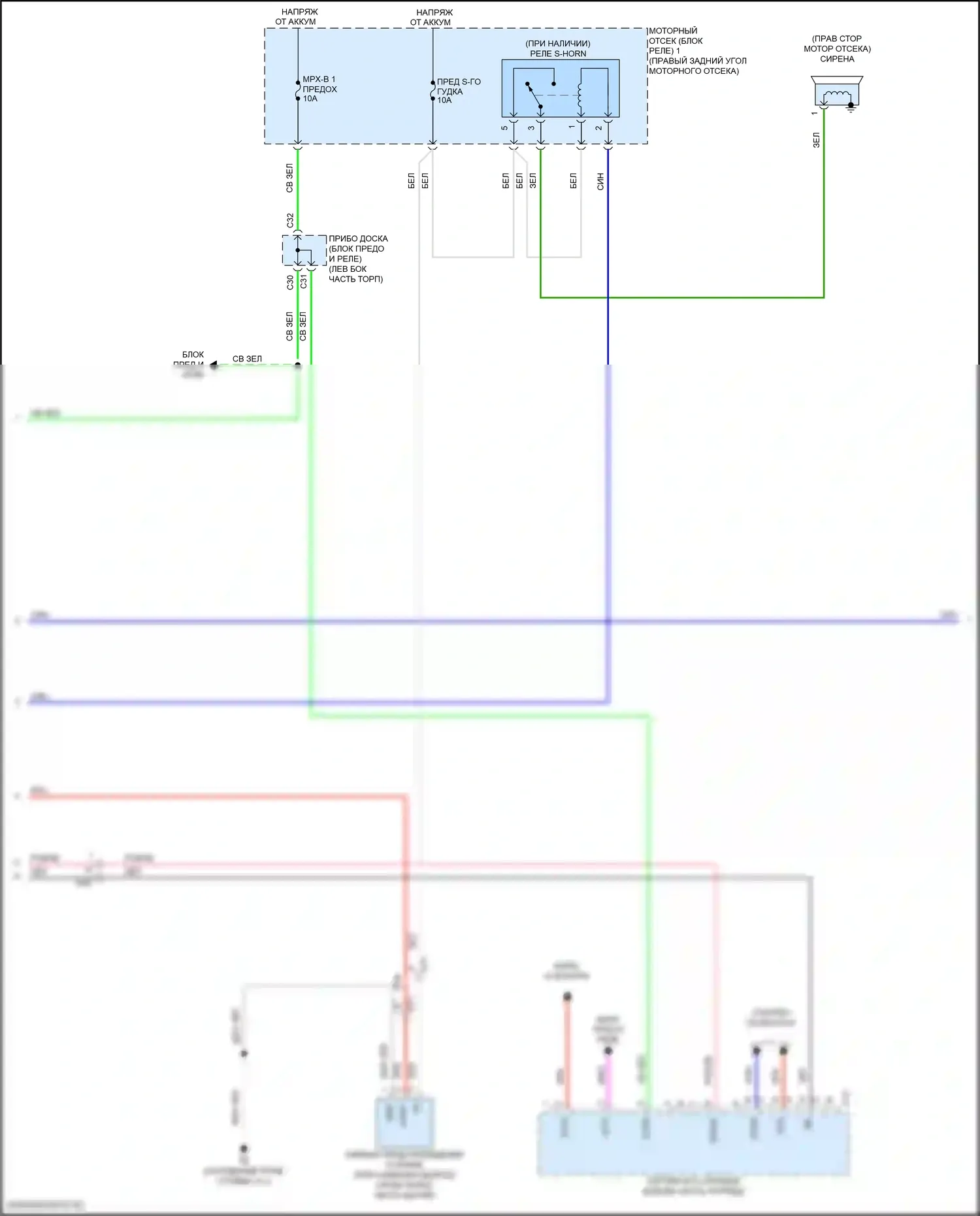 RC F Lexus I рестайлинг (2018-2024): Электросхема защиты от взлома (4 из 6) 