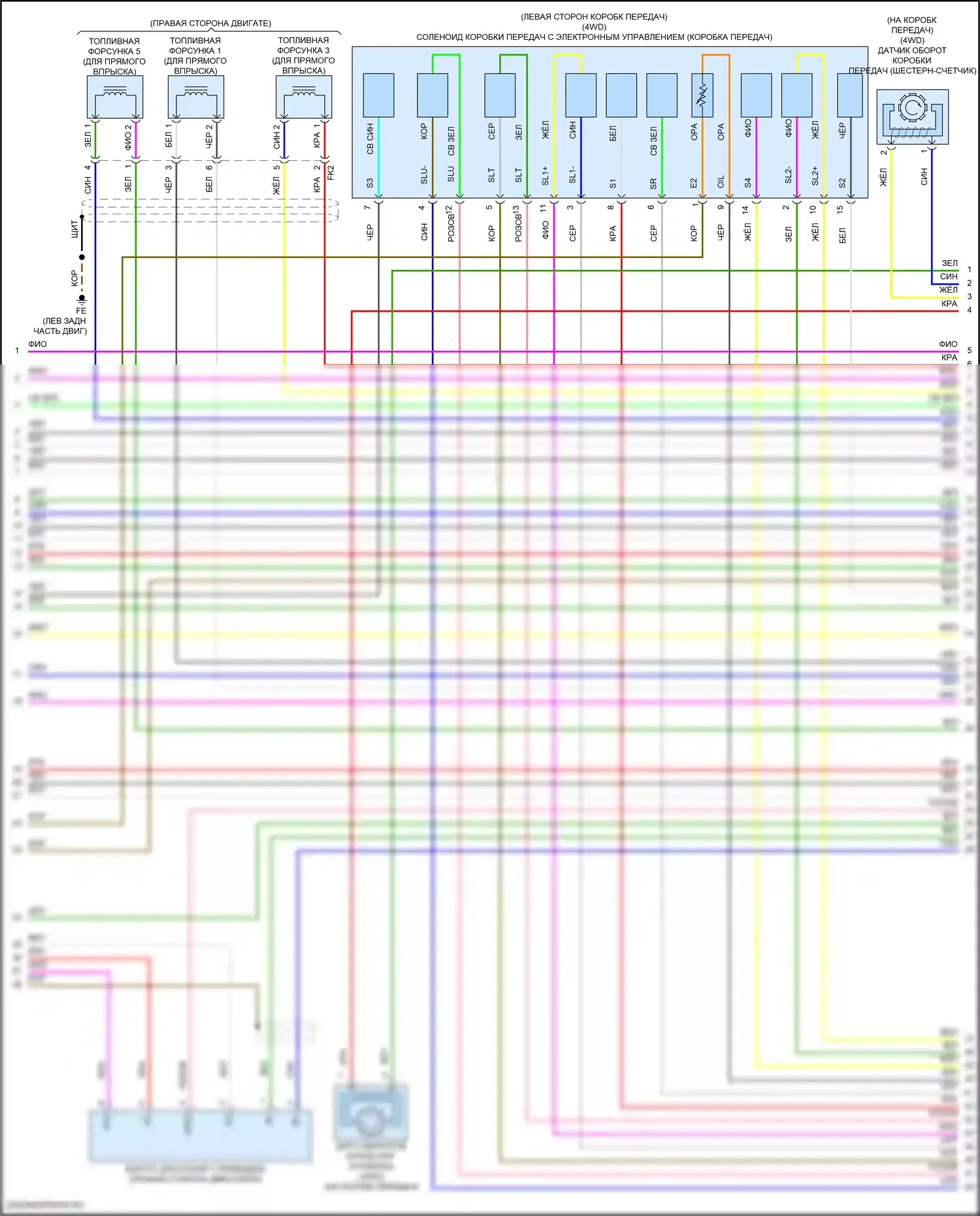 RC Lexus I рестайлинг (2018-2024): Электросхема двигателя 3.5l (8 из 11) 