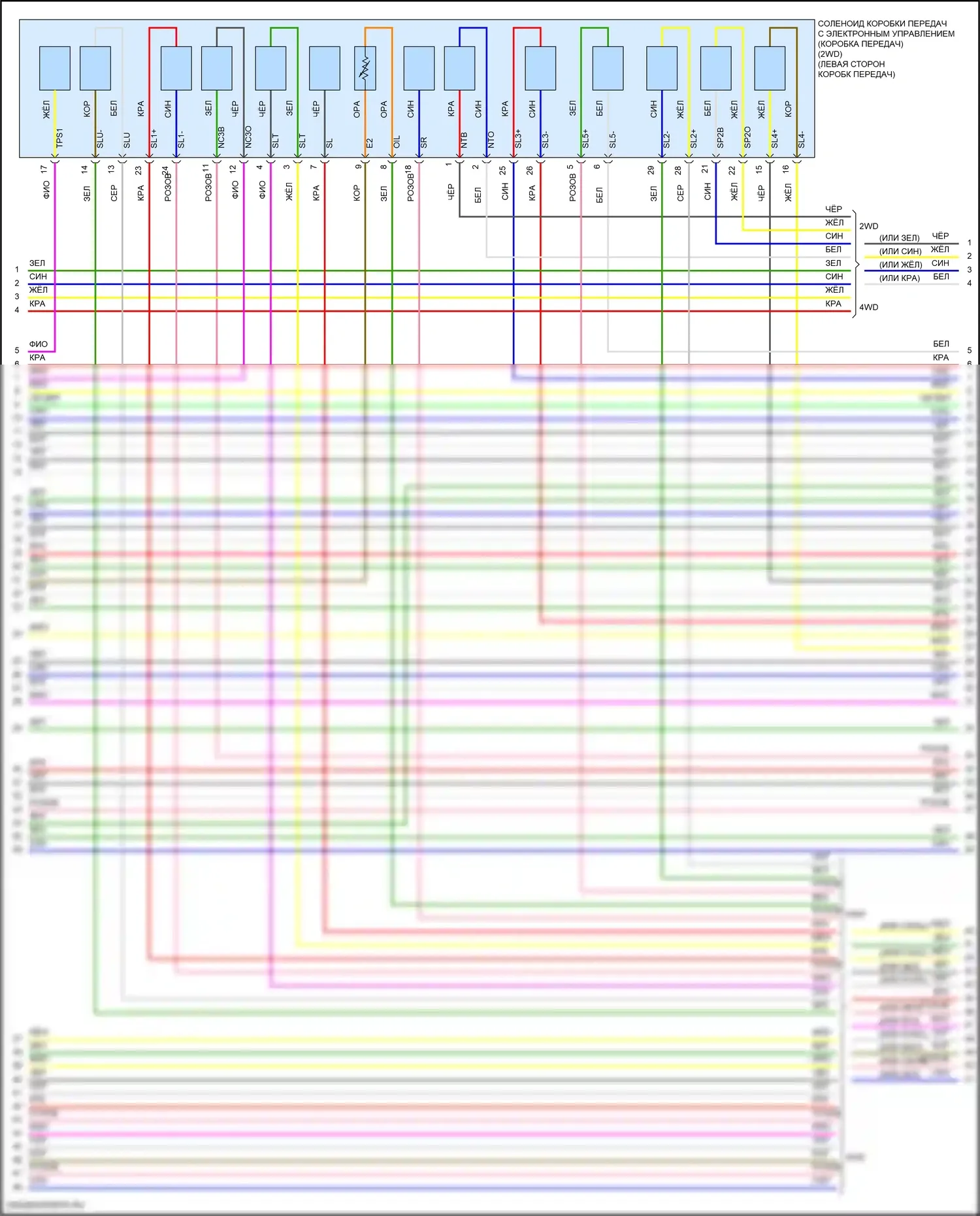 RC Lexus I рестайлинг (2018-2024): Электросхема двигателя 3.5l (9 из 11) 