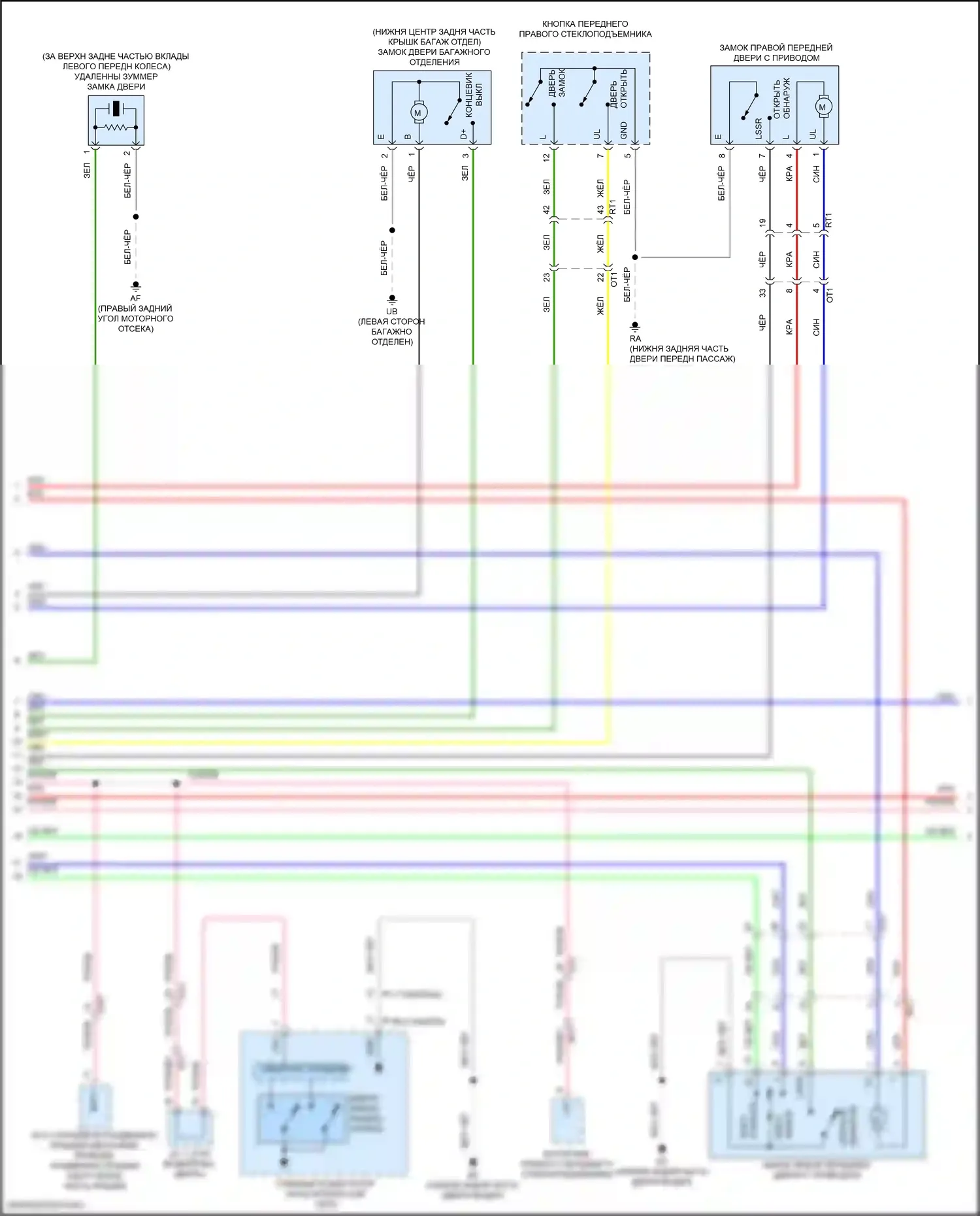 RC Lexus I рестайлинг (2018-2024): Электросхема защиты от взлома (2 из 6) 