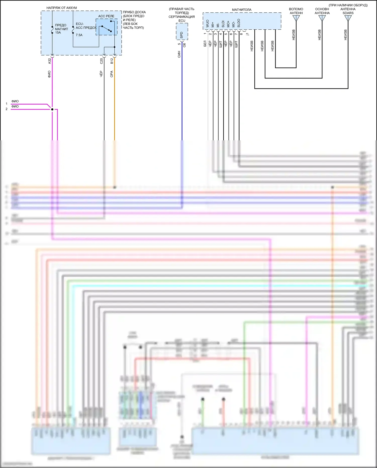 RC Lexus I рестайлинг (2018-2024): Электросхема навигации (5 из 6) 