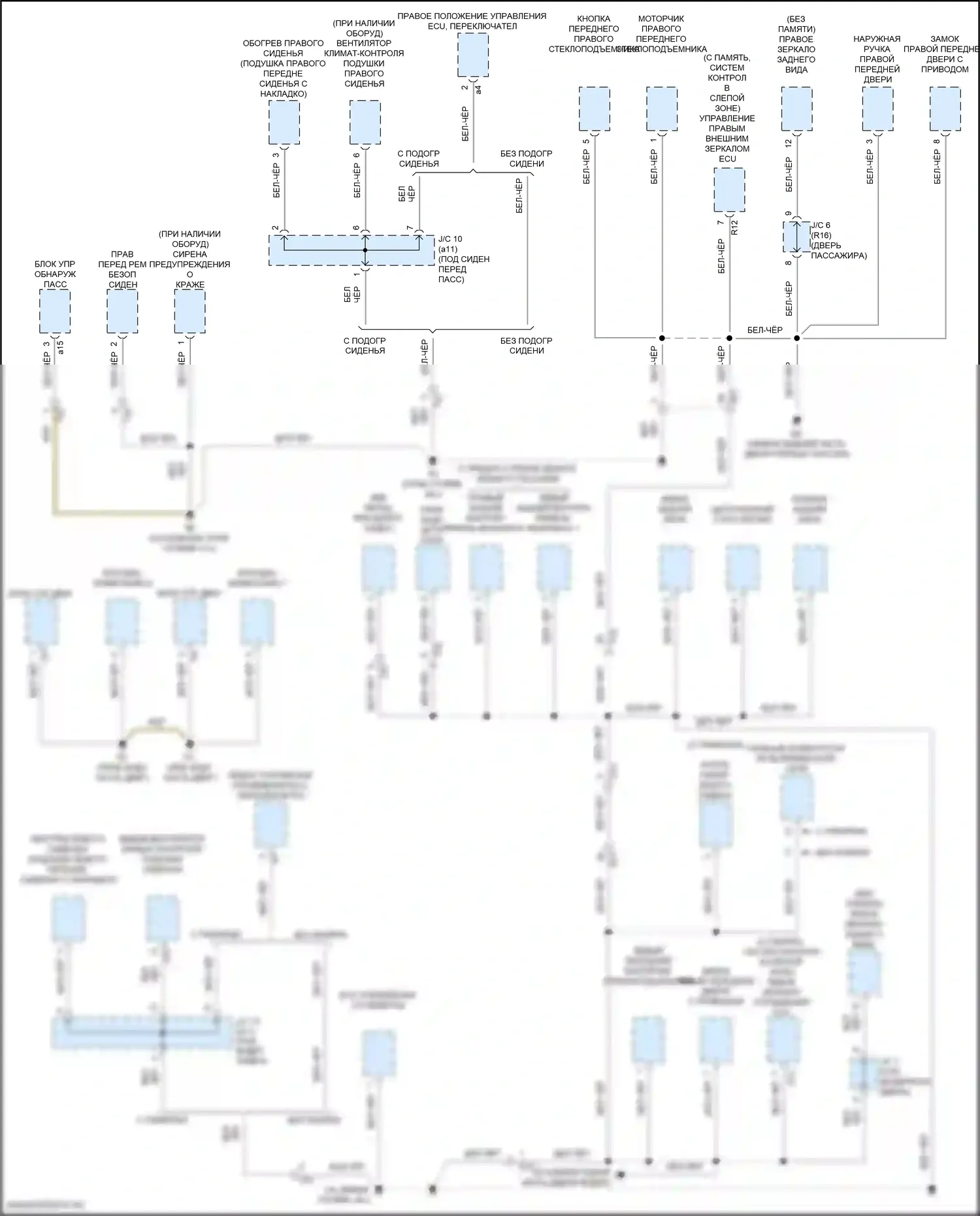 RC Lexus I рестайлинг (2018-2024): Электросхема точек подключения масс (5 из 5) 