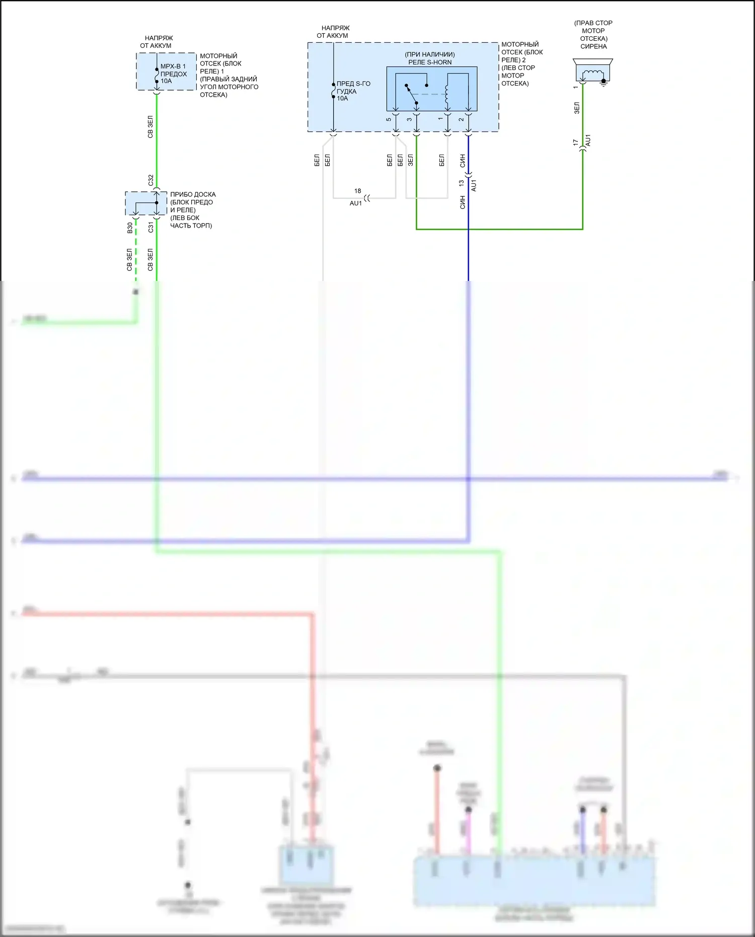 RC Lexus I рестайлинг (2018-2024): Электросхема центрального замка (4 из 6) 