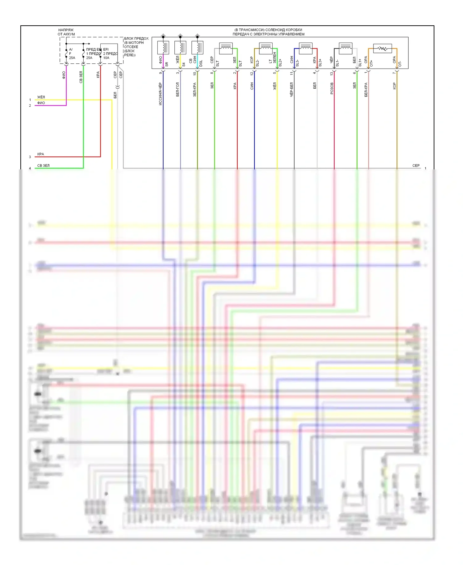 RX Lexus II рестайлинг (2006-2009): Электросхема двигателя 3.5l (3 из 6) 