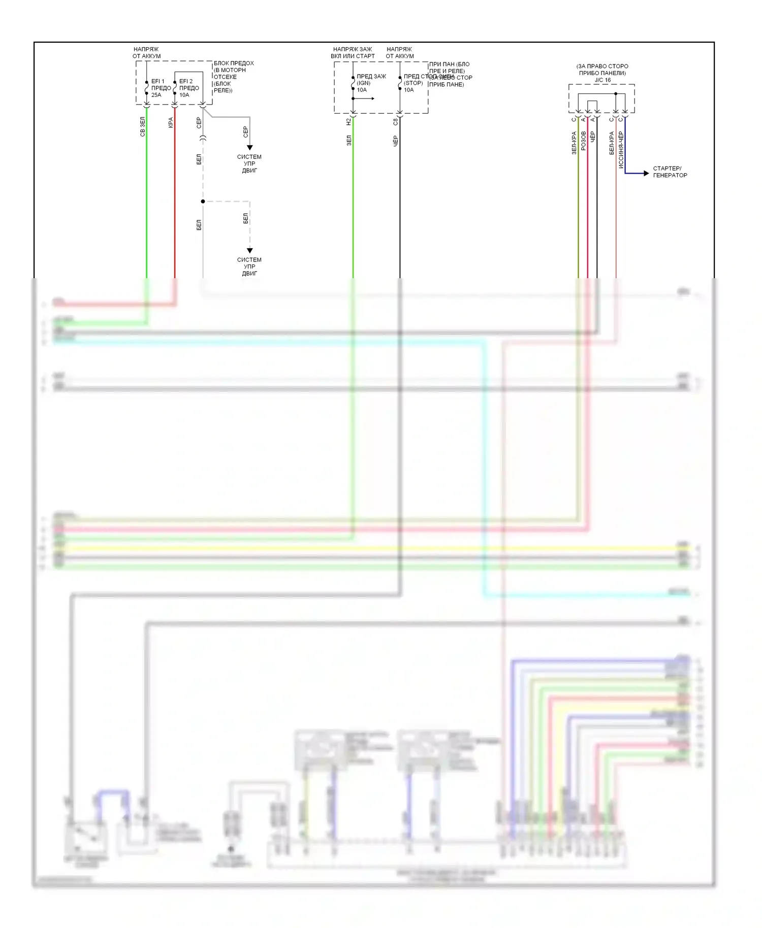 RX Lexus II рестайлинг (2006-2009): Электросхема коробки передач (2 из 4) 