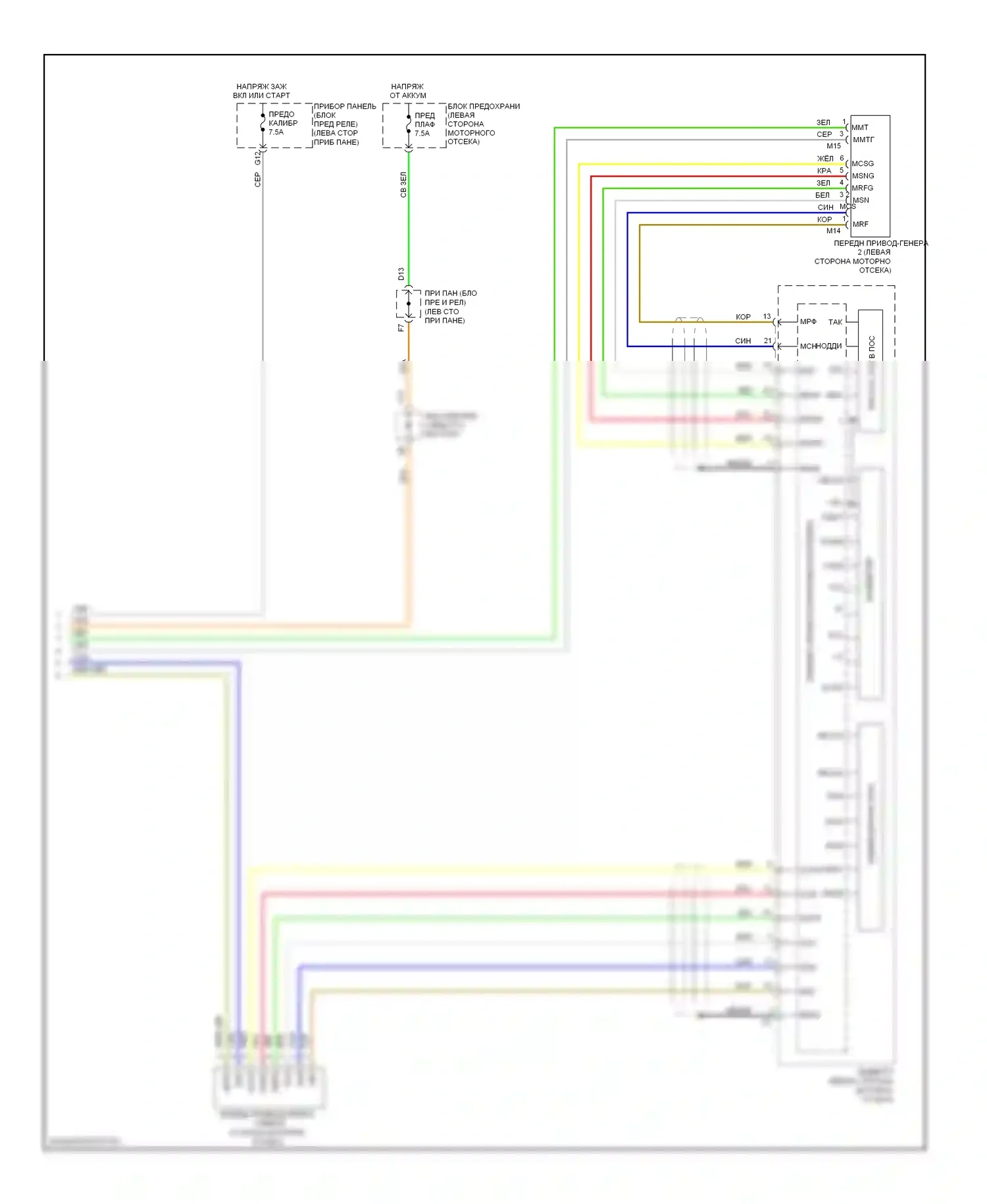 RX Lexus II рестайлинг (2006-2009): Электросхема коробки передач (3 из 3) 