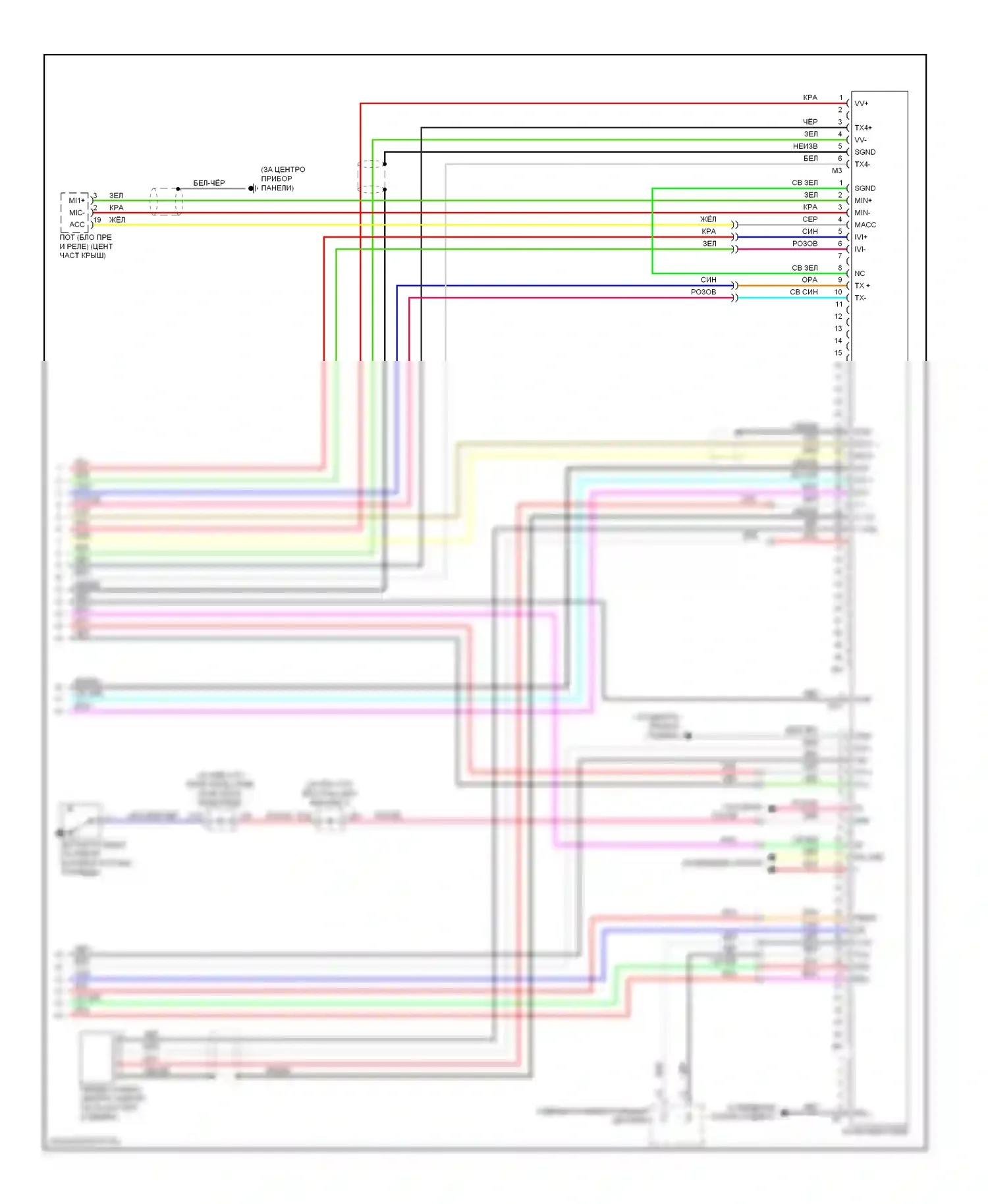 RX Lexus II рестайлинг (2006-2009): Электросхема навигации (3 из 3) 