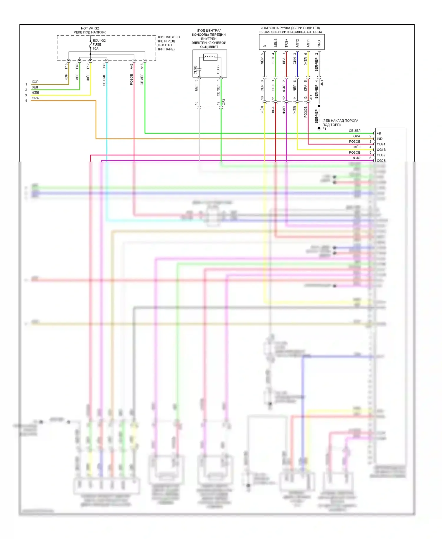 RX Lexus III рестайлинг (2012-2015): Электросхема защиты от взлома (5 из 5) 