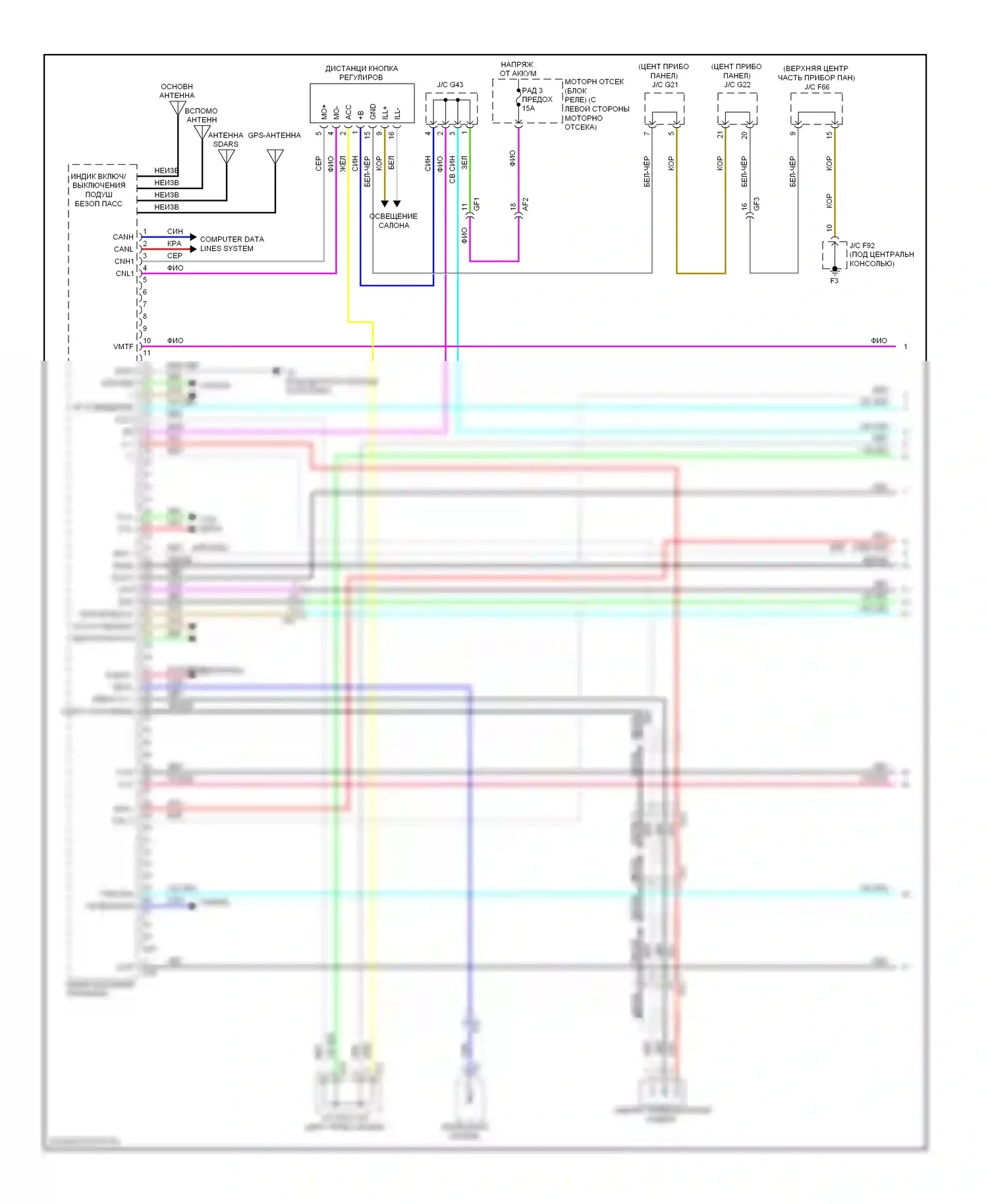 RX Lexus III рестайлинг (2012-2015): Электросхема навигации (1 из 7) 