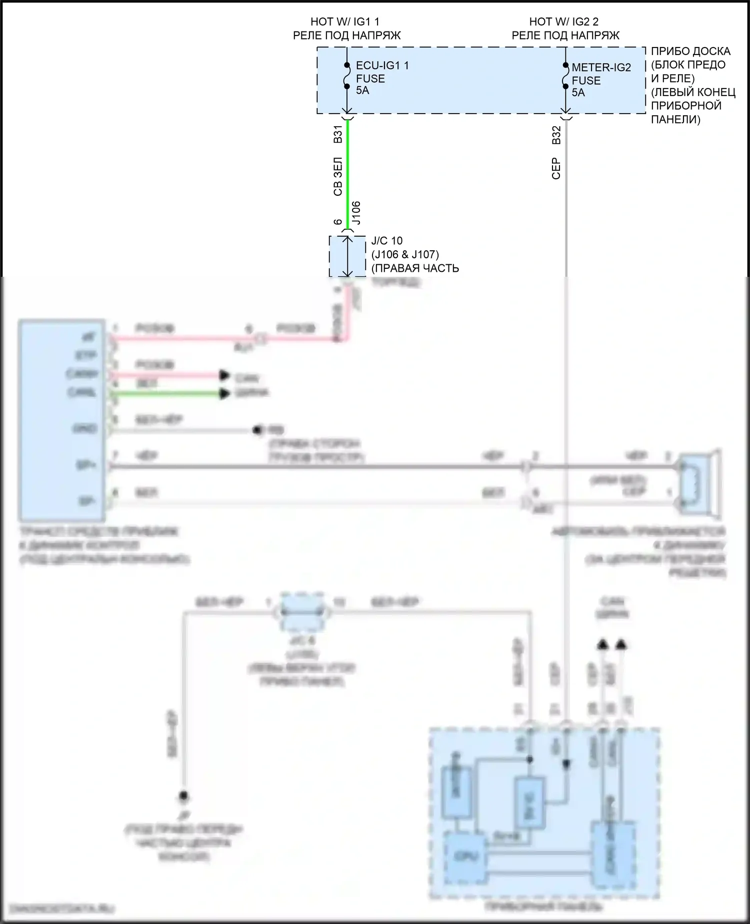 RX Lexus IV рестайлинг (2019-2023): Электросхема активных управление кузовом и подвеской 