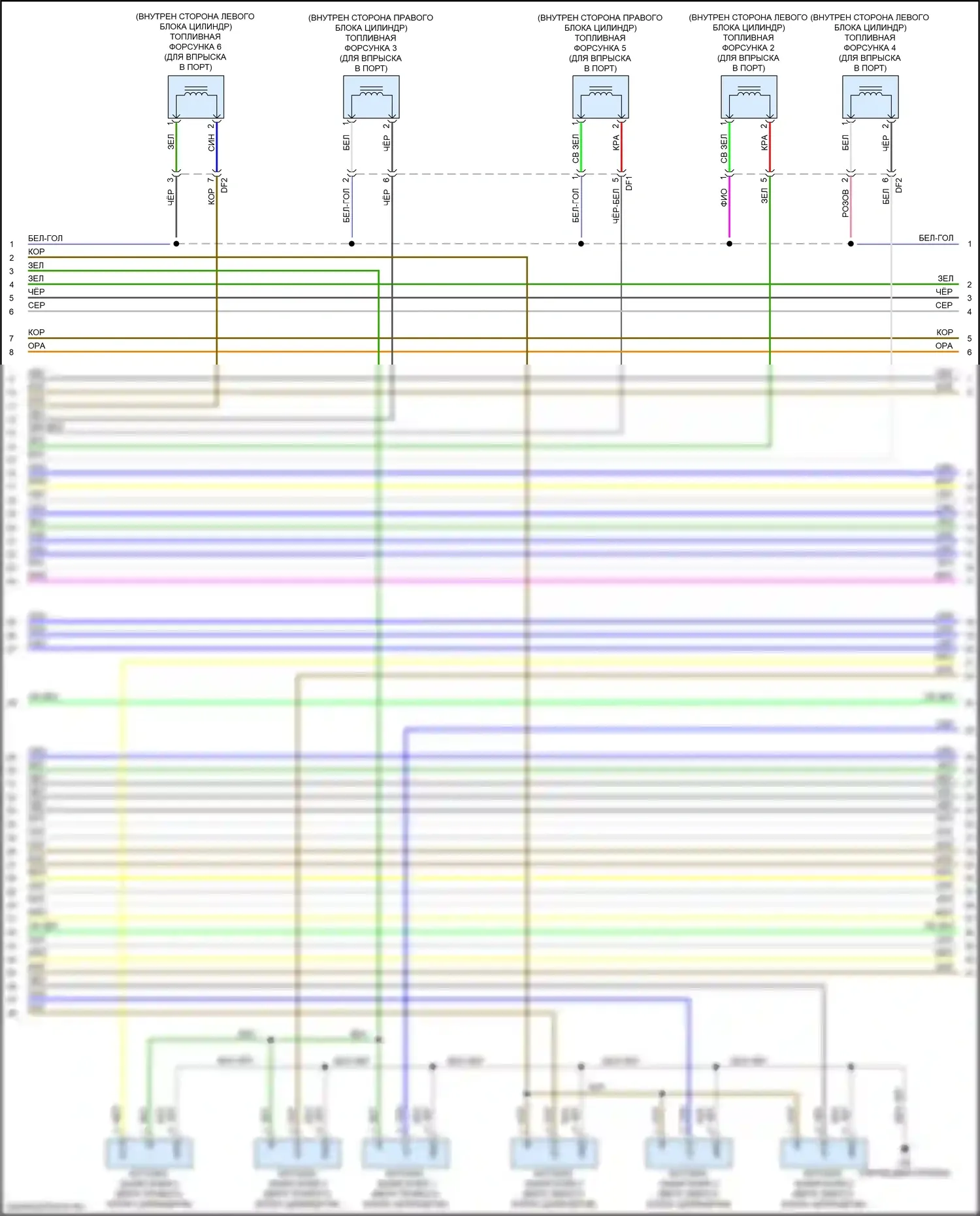 RX Lexus IV рестайлинг (2019-2023): Электросхема двигателя 3.5l (4 из 11) 
