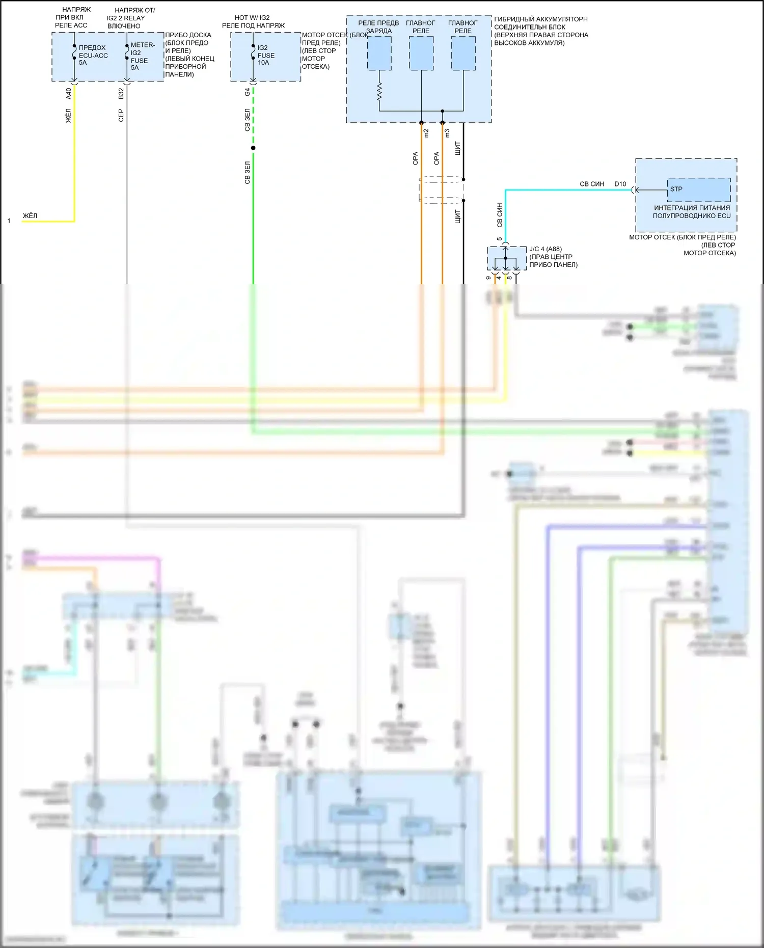 RX Lexus IV рестайлинг (2019-2023): Электросхема коробки передач (5 из 5) 