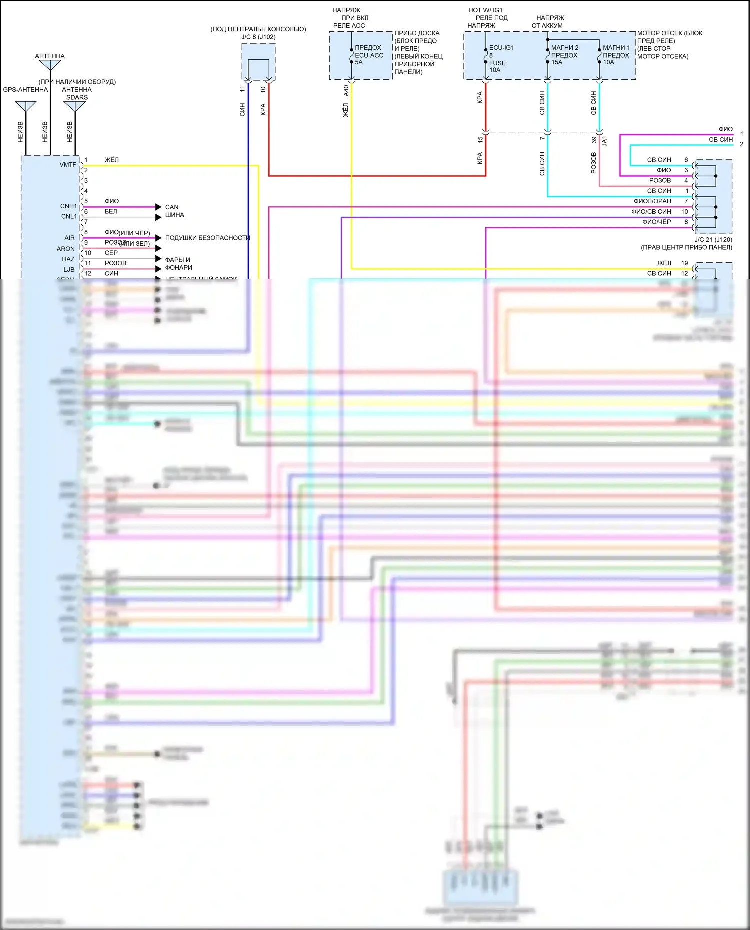 RX Lexus IV рестайлинг (2019-2023): Электросхема навигации (1 из 8) 