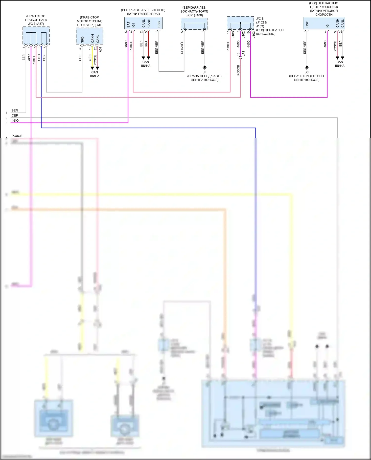 RX Lexus IV (2015-2019): Антиблокировочная система abs электросхема (4 из 4) 