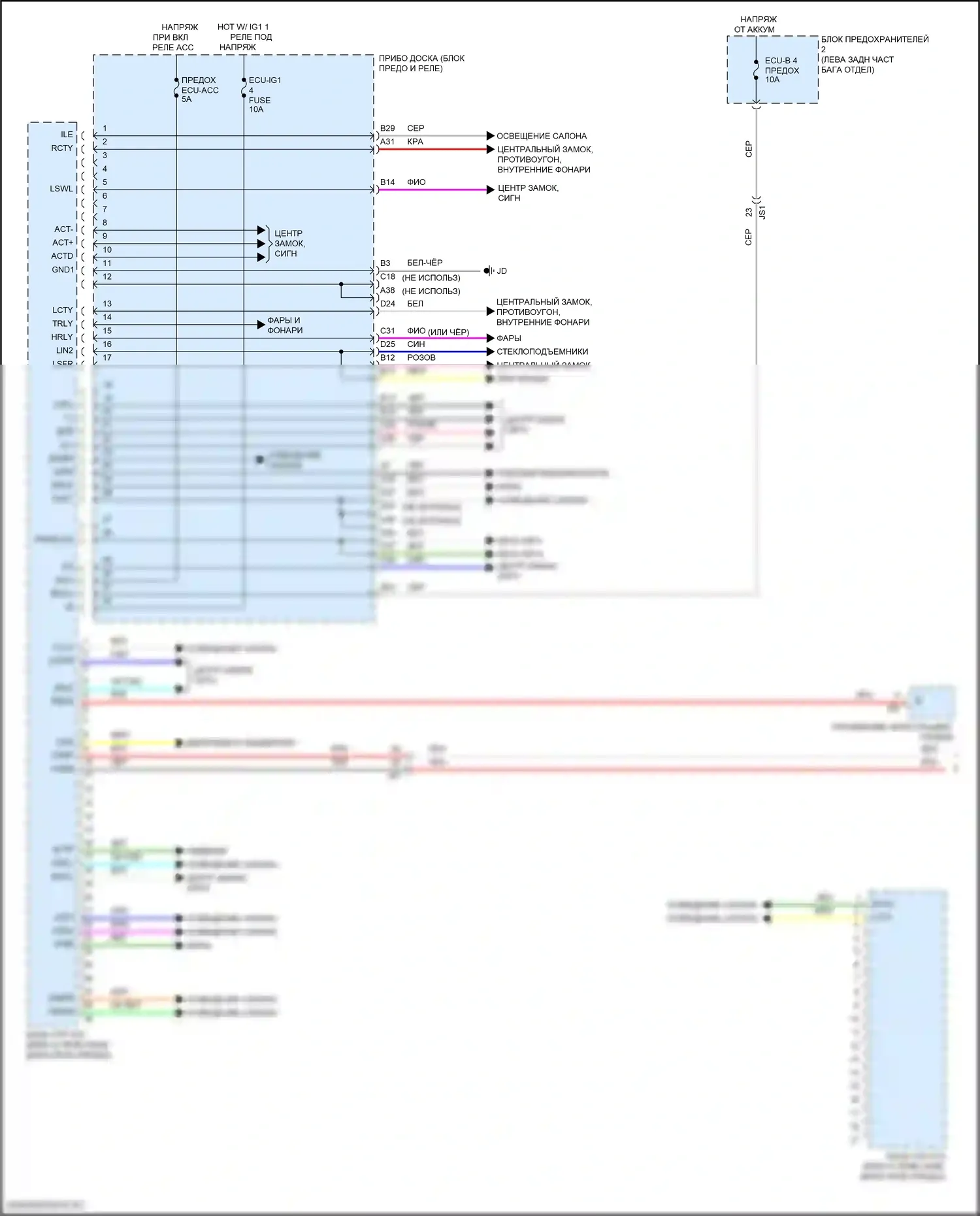 RX Lexus IV (2015-2019): Электросхема эбу кузова (1 из 2) 