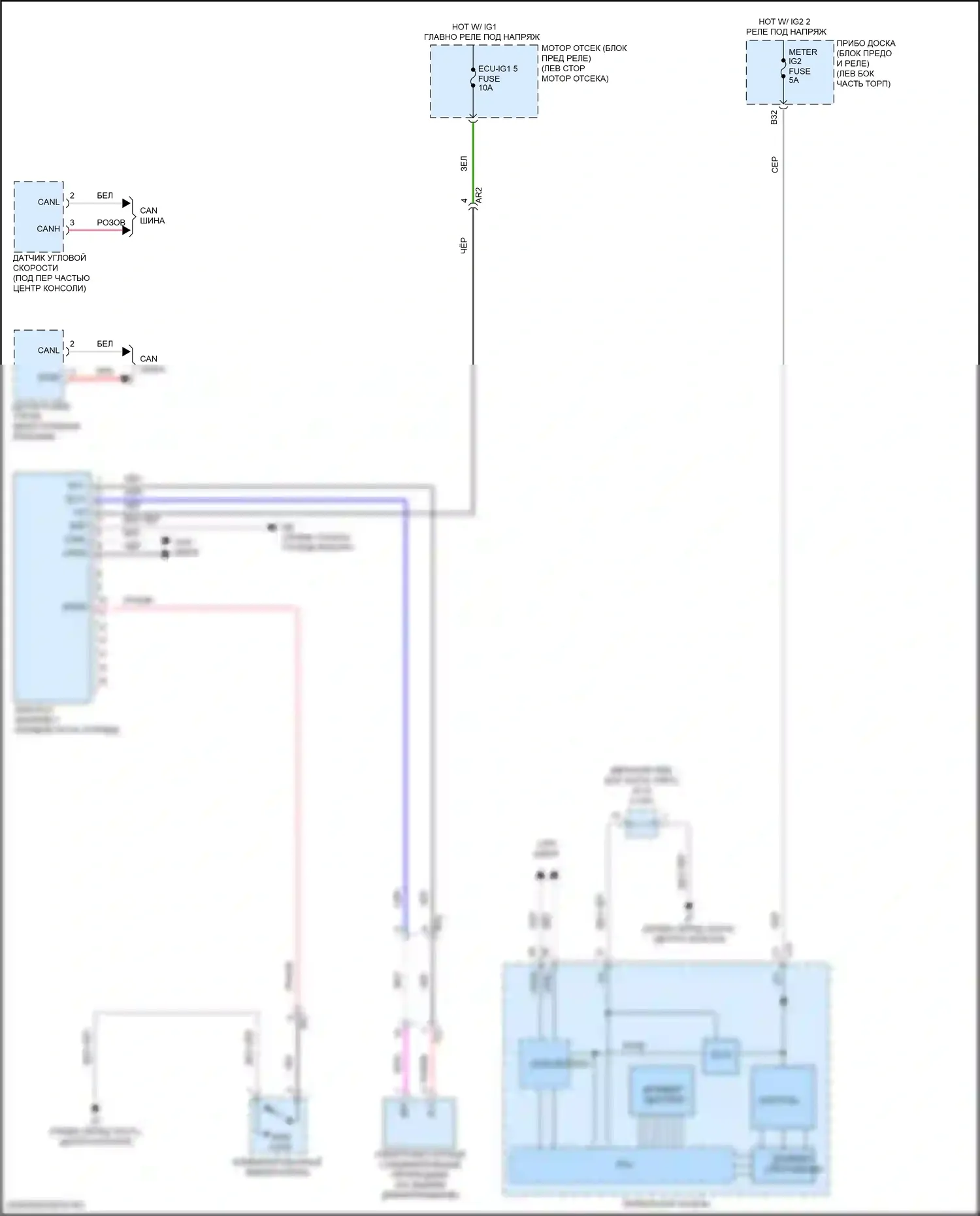 RX Lexus IV (2015-2019): Электросхема 4wd 