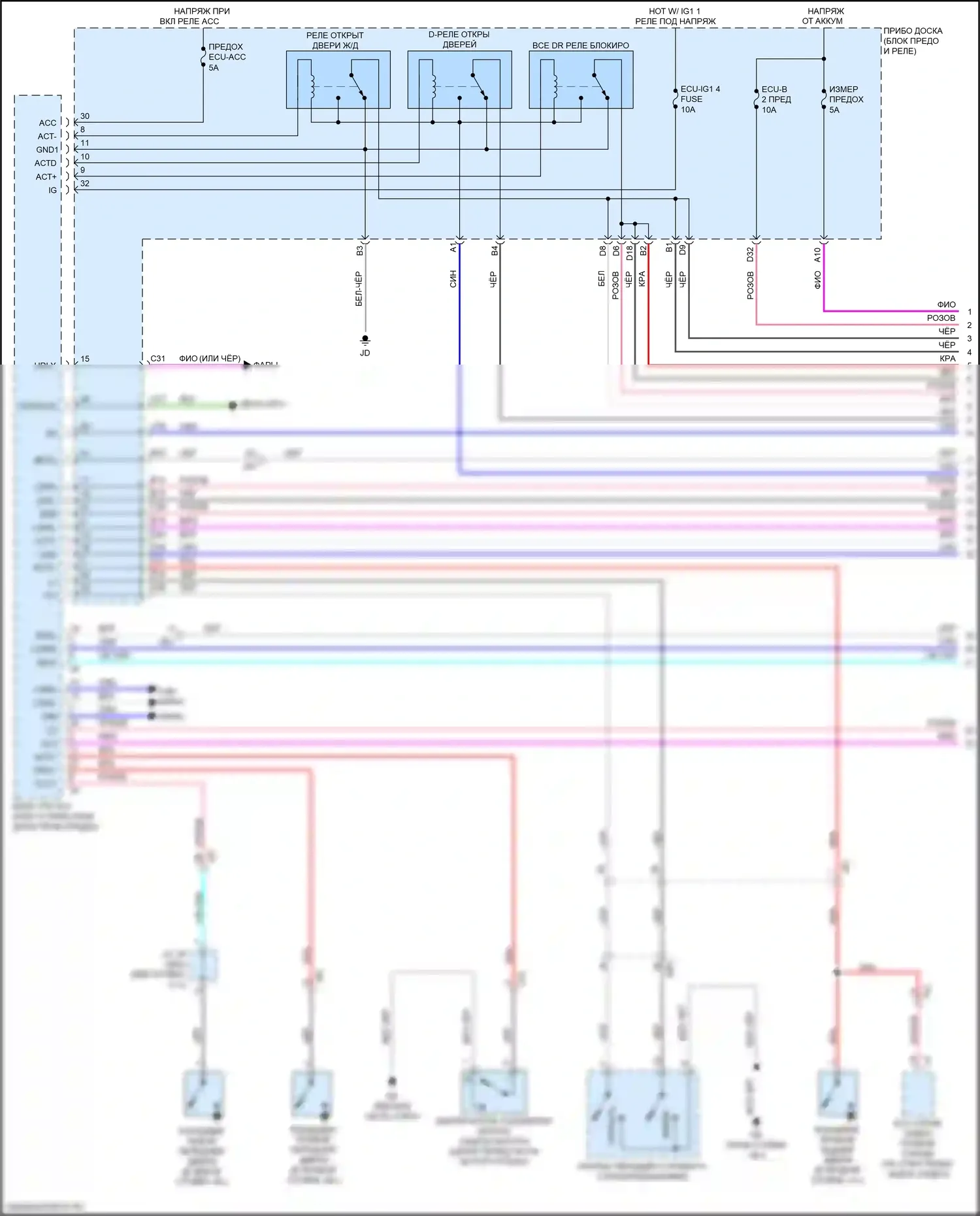 RX Lexus IV (2015-2019): Электросхема защиты от взлома (1 из 5) 