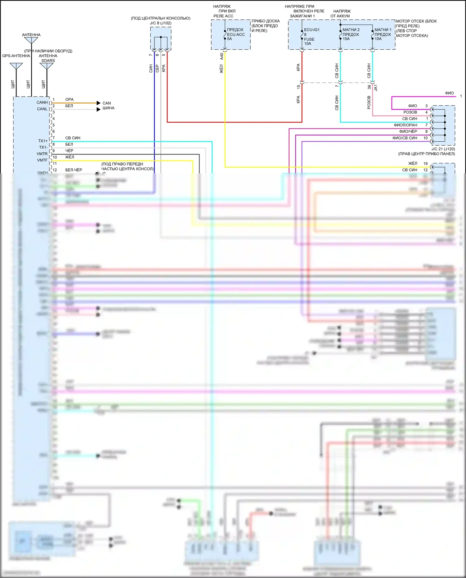 RX Lexus IV (2015-2019): Электросхема навигации (1 из 6) 