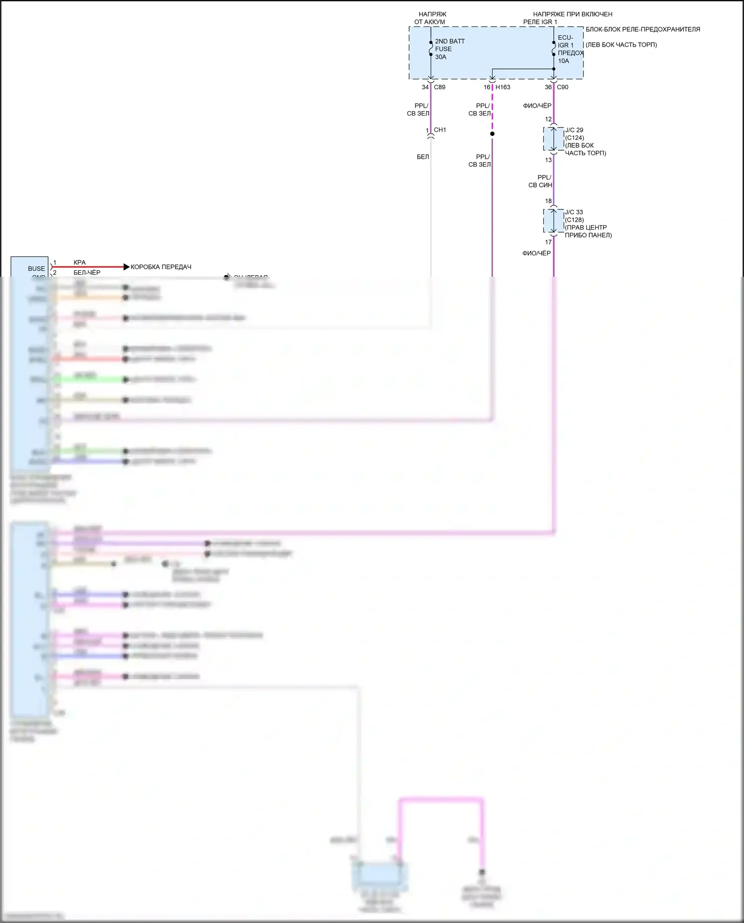 RX Lexus V (2022-2024): Электросхема управления интеграцией и панели 