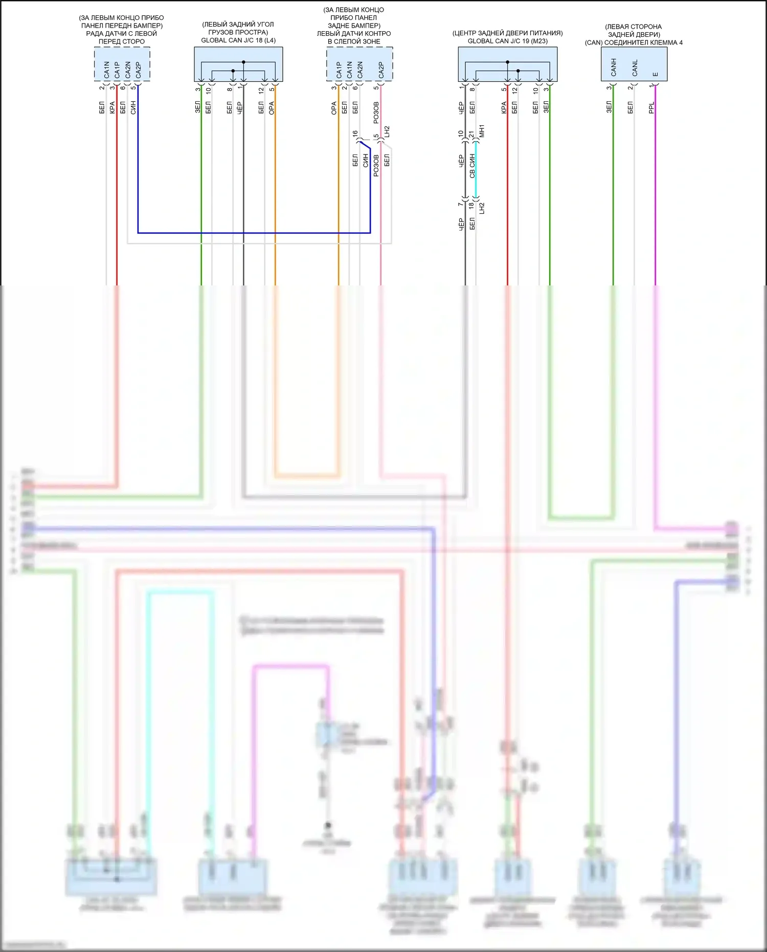 RX Lexus V (2022-2024): Can шина электросхема (6 из 7) 
