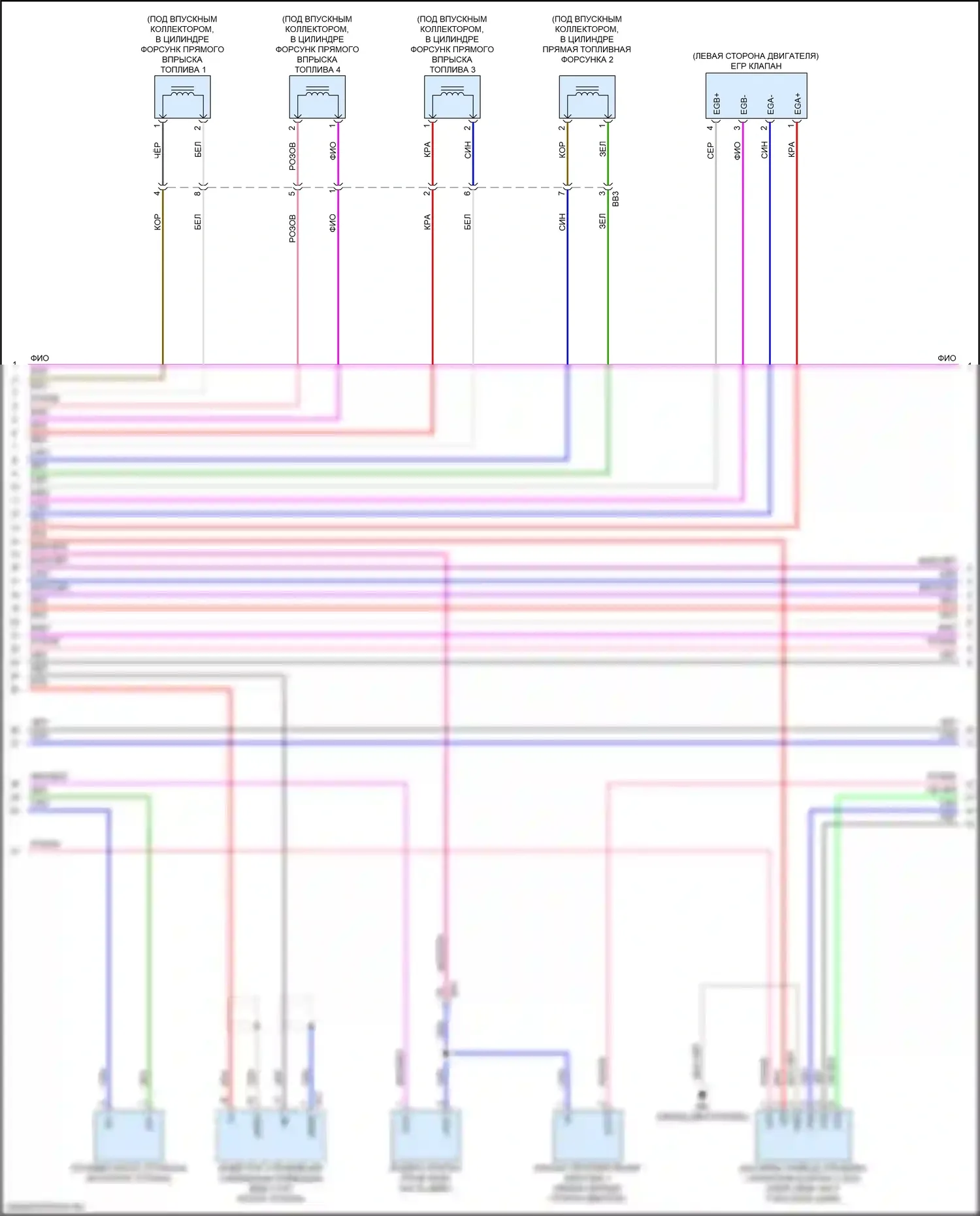 RX Lexus V (2022-2024): Электросхема двигатель 2.5л турбо гибрид, управление двигателем электросхема (4 из 7) 
