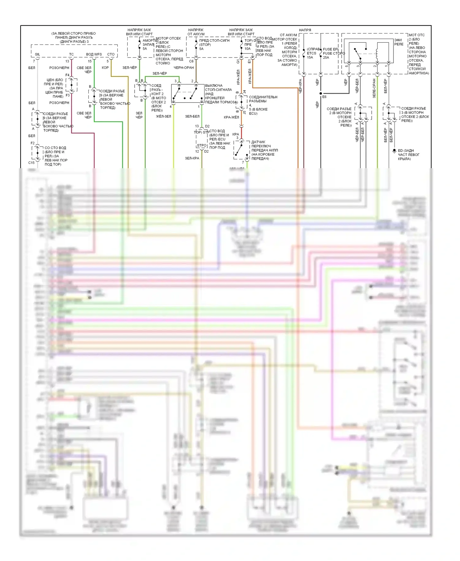 SC Lexus II (2001-2005): Электросхема круиз-контроля 