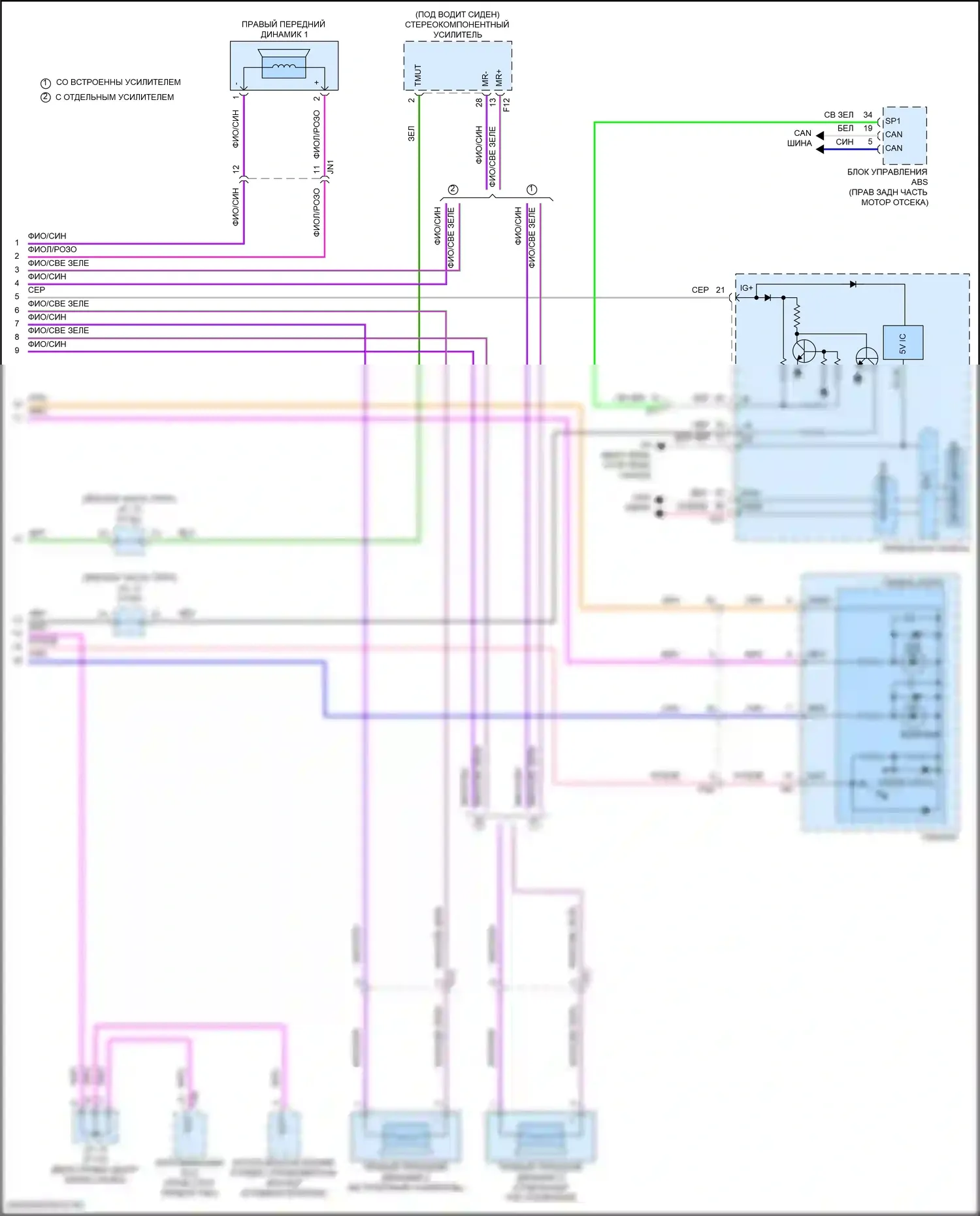 UX Lexus I (2018-2024): Электросхема телематики (2 из 2) 
