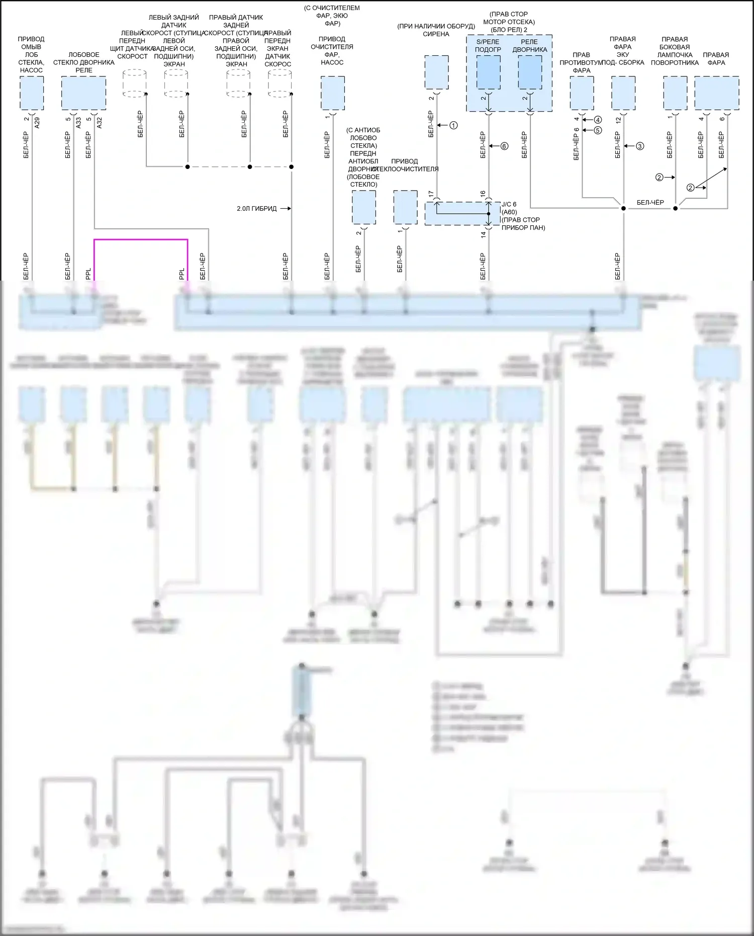 UX Lexus I (2018-2024): Электросхема разводки массы (2 из 6) 