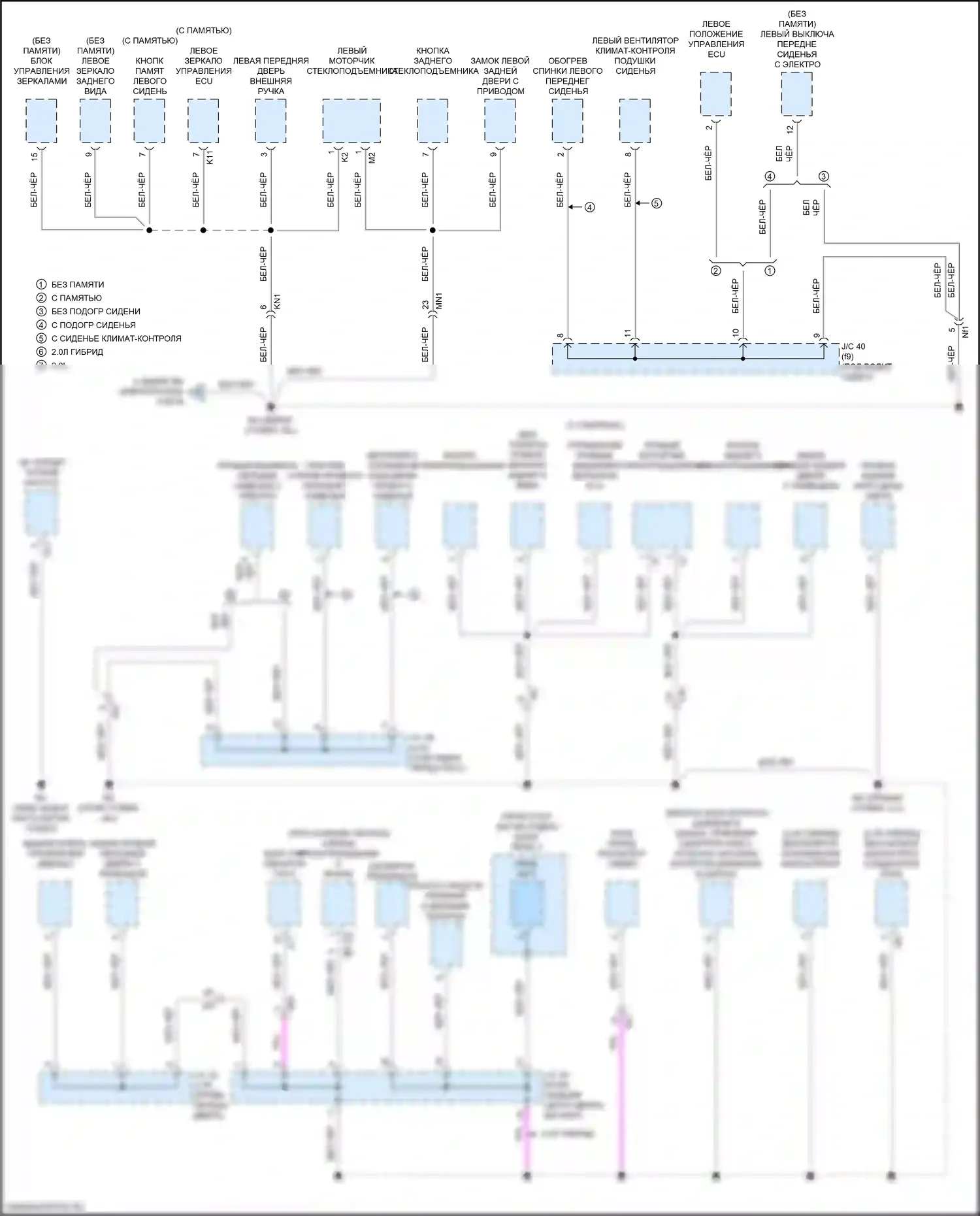 UX Lexus I (2018-2024): Электросхема разводки массы (6 из 6) 