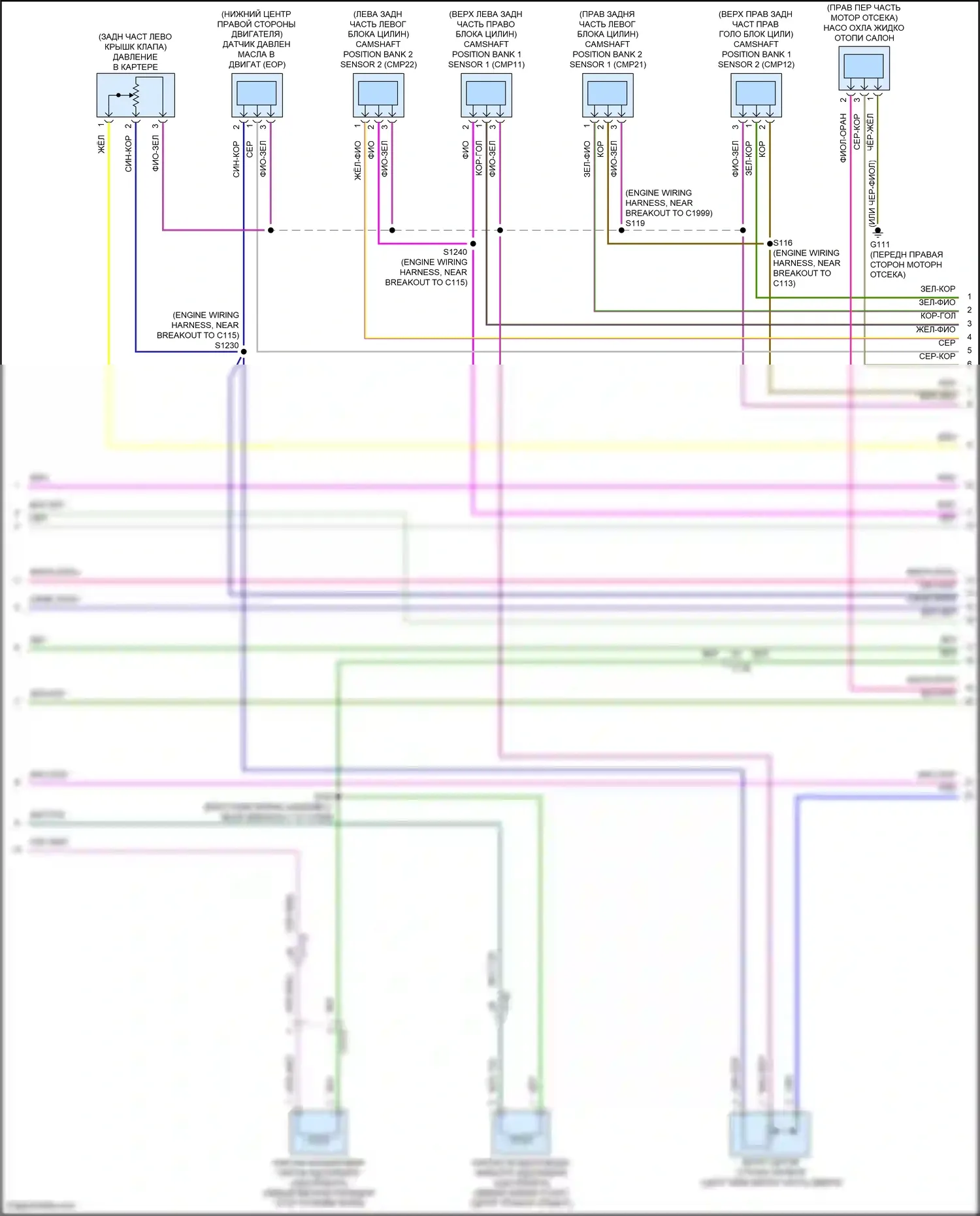 Aviator Lincoln II (2019-2024): Электросхема двигателя 3,0л турбо (4 из 11) 