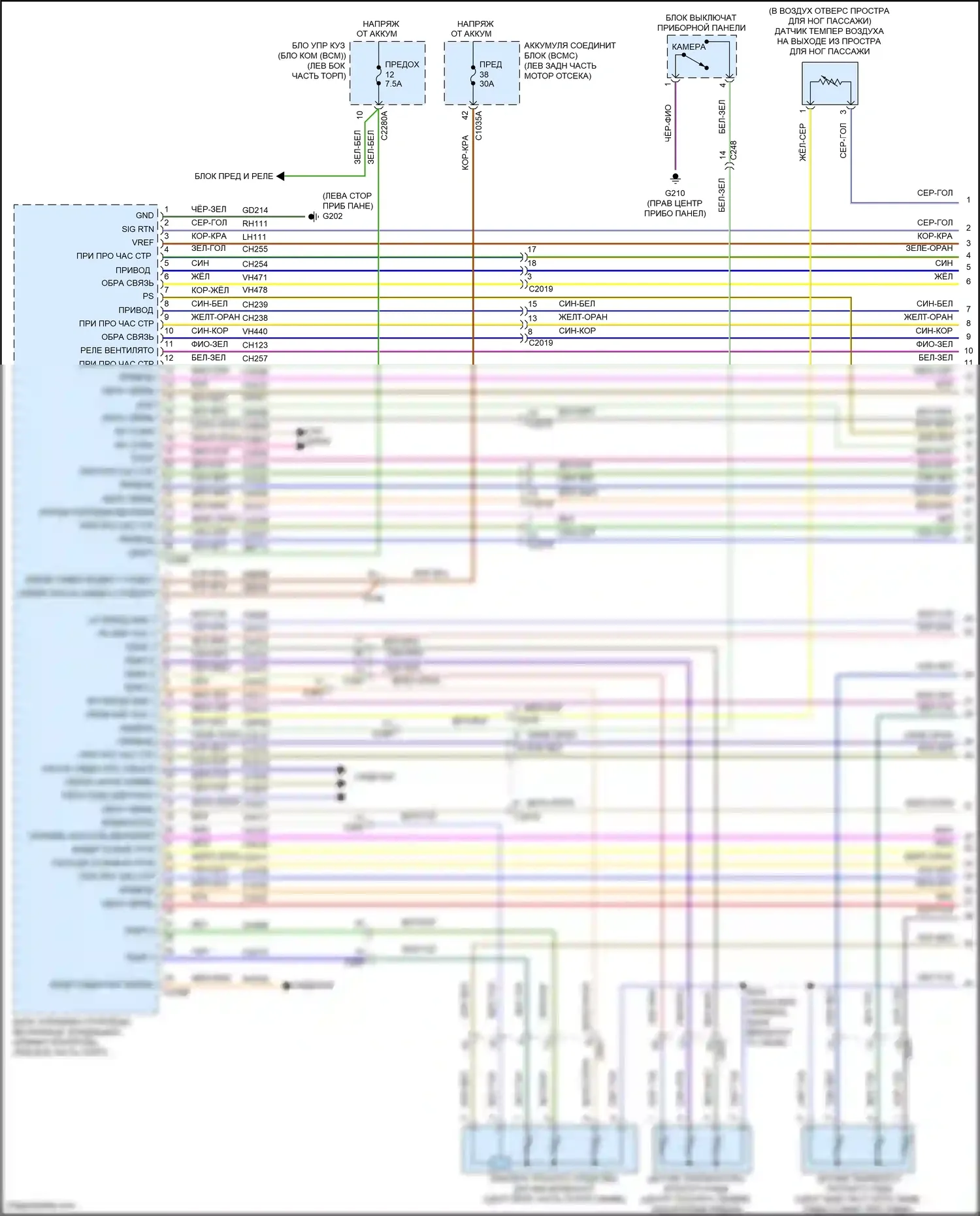 Aviator Lincoln II (2019-2024): Электросхема климат контроля (1 из 6) 