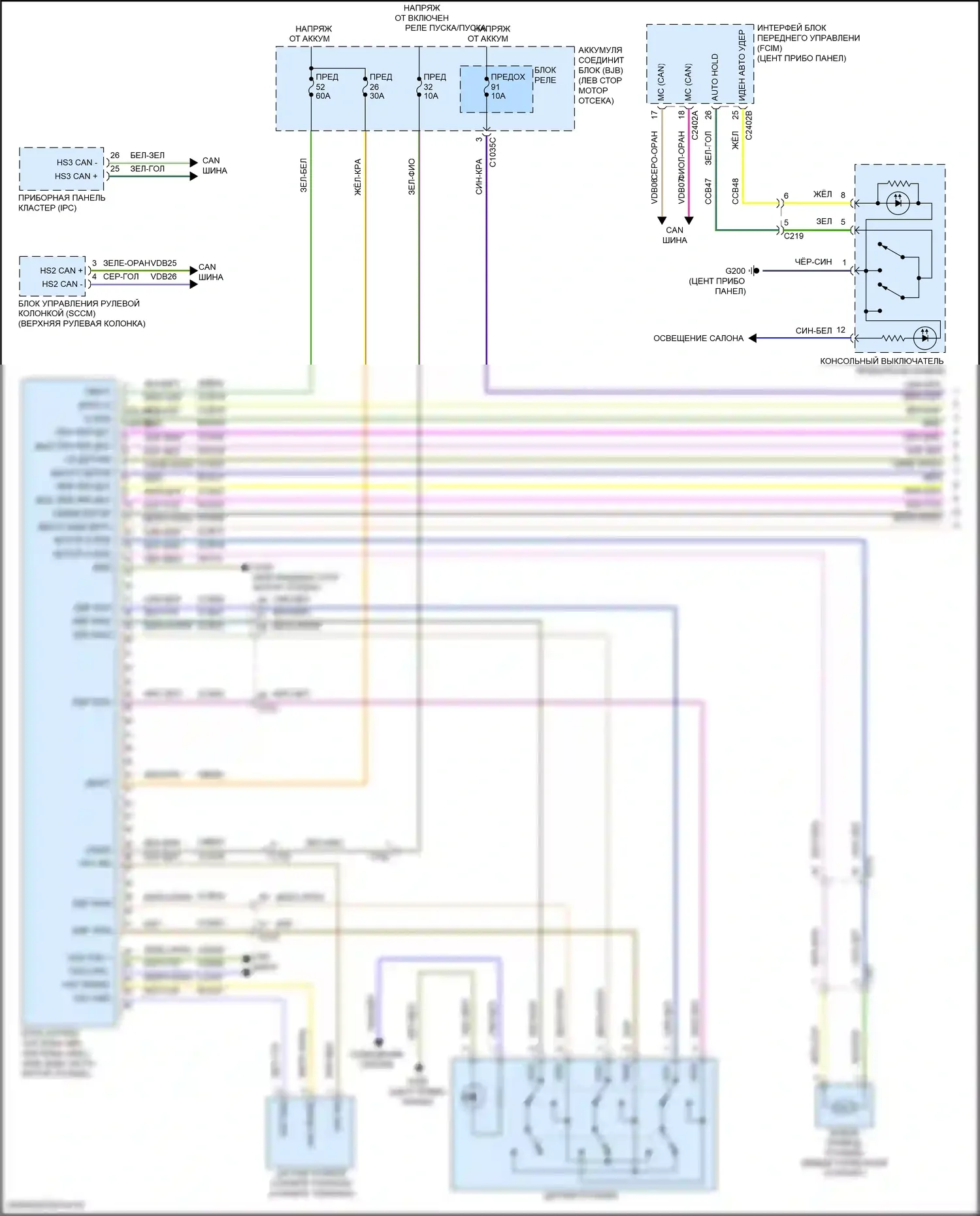 Continental Lincoln X (2016-2024): Антиблокировочная система abs электросхема (1 из 2) 