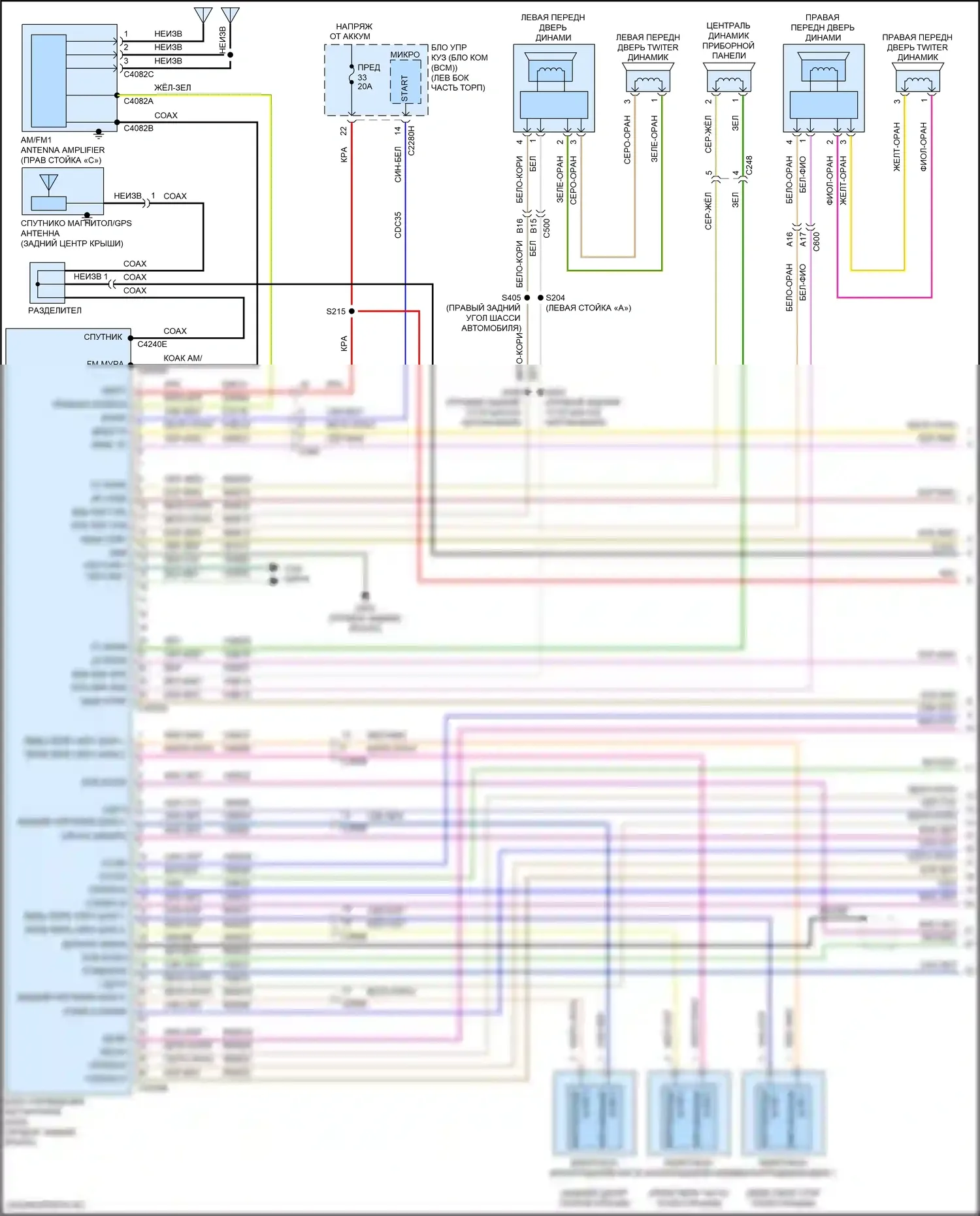 Continental Lincoln X (2016-2024): Электросхема навигации, с сенсорным экраном (1 из 5) 