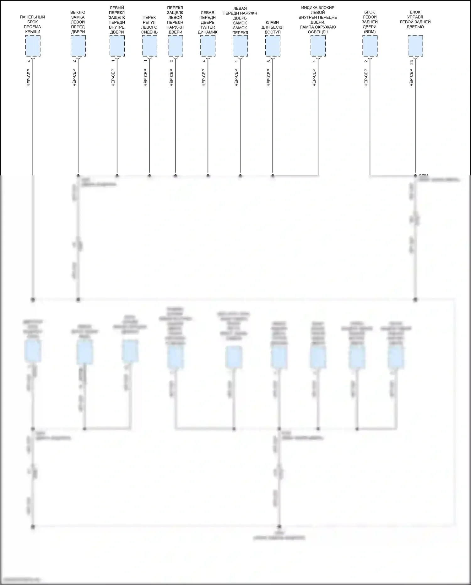 Continental Lincoln X (2016-2024): Электросхема разводки массы (5 из 8) 