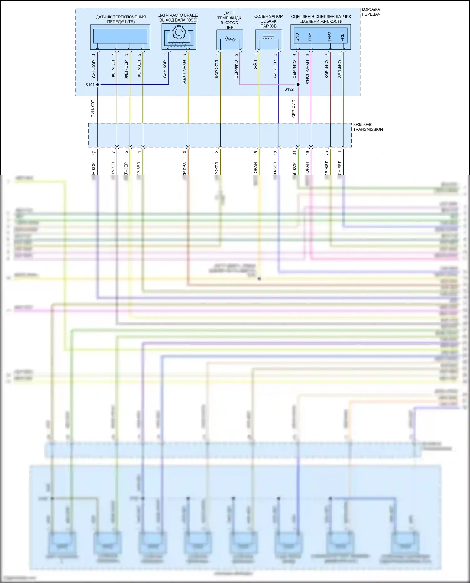Corsair Lincoln I (2019-2024): Электросхема двигателя 2.3л турбо (5 из 8) 