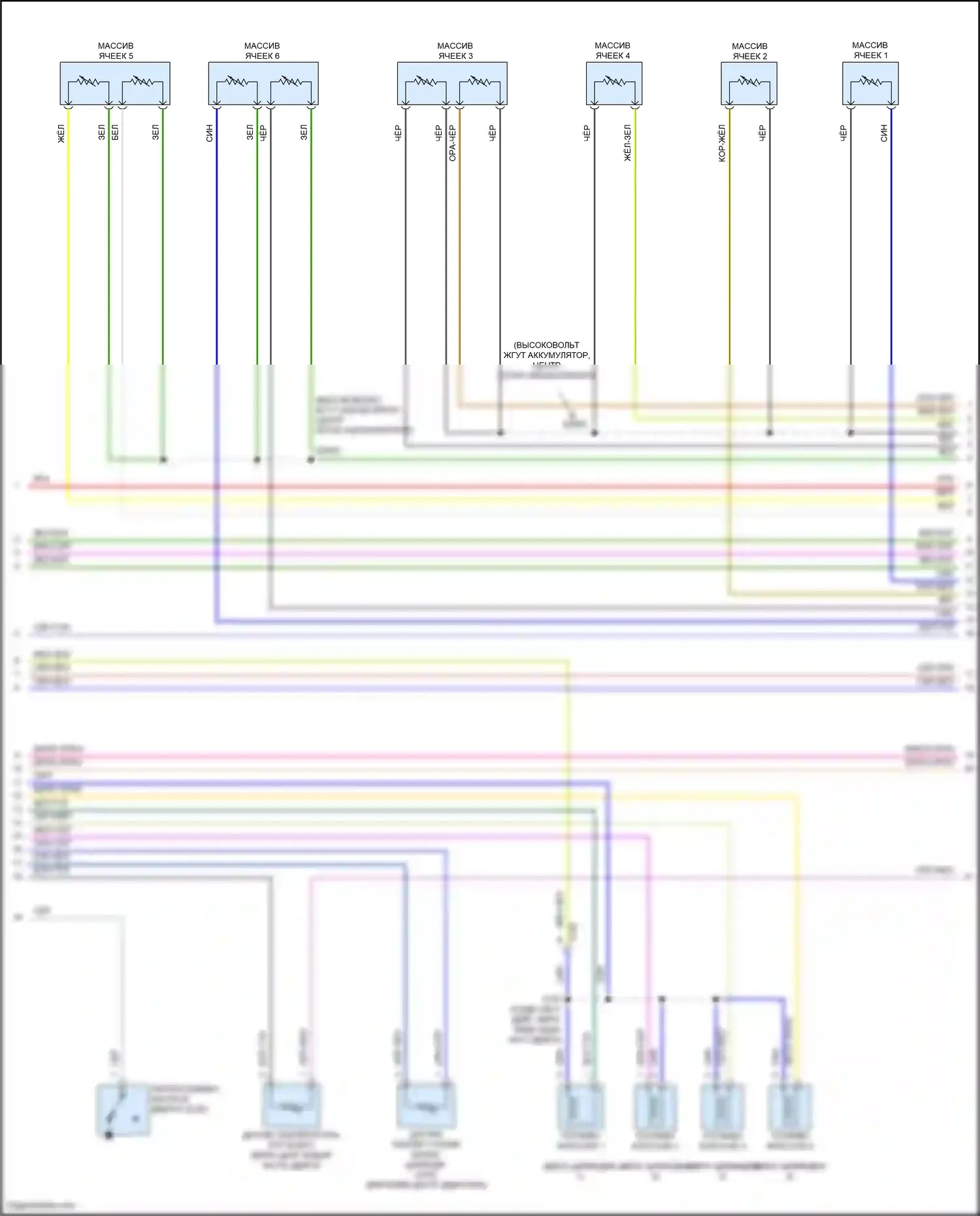 Corsair Lincoln I (2019-2024): Электросхема двигателя 2.5л подключаемый гибрид (6 из 13) 