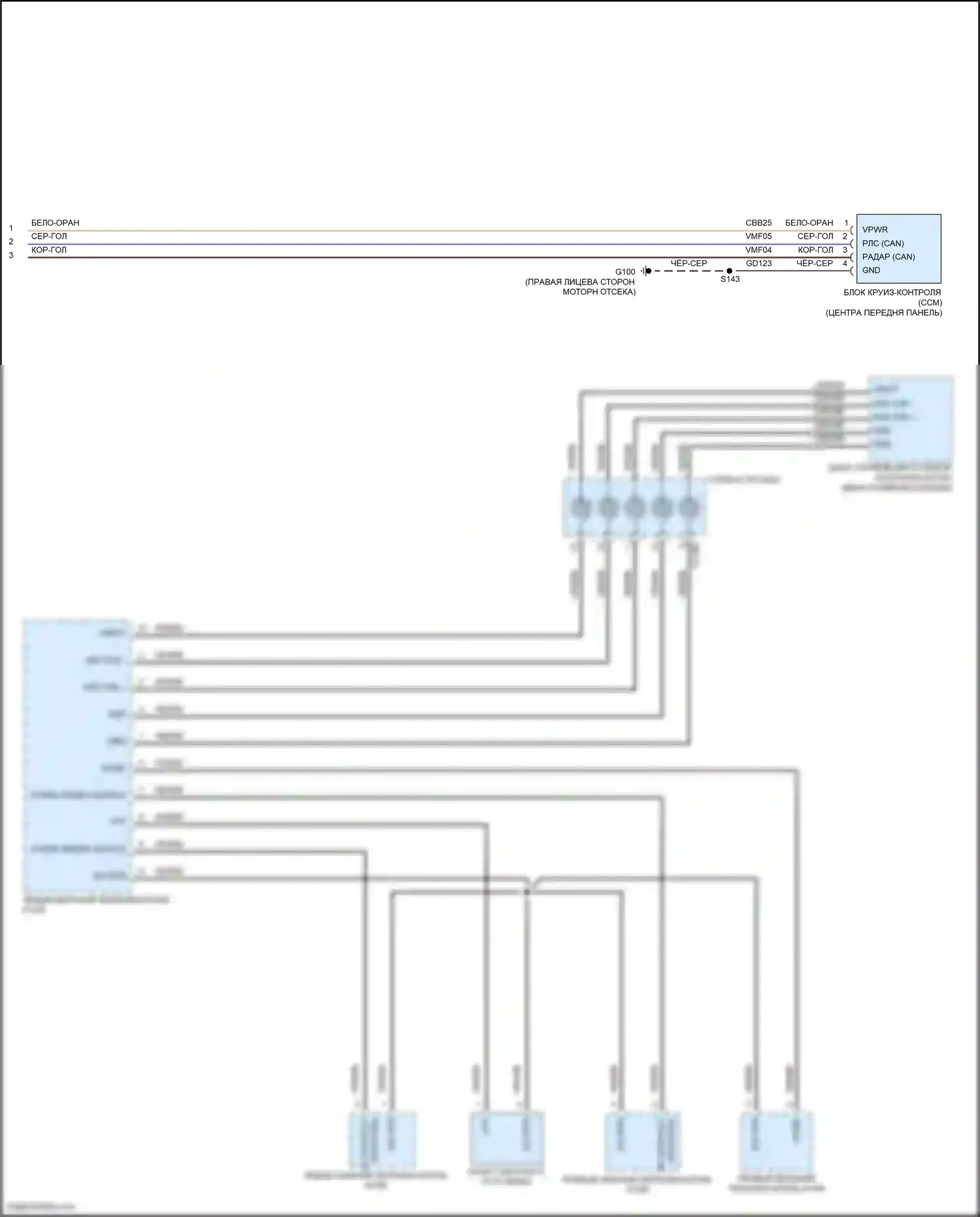 Corsair Lincoln I (2019-2024): Электросхема круиз-контроля (2 из 2) 
