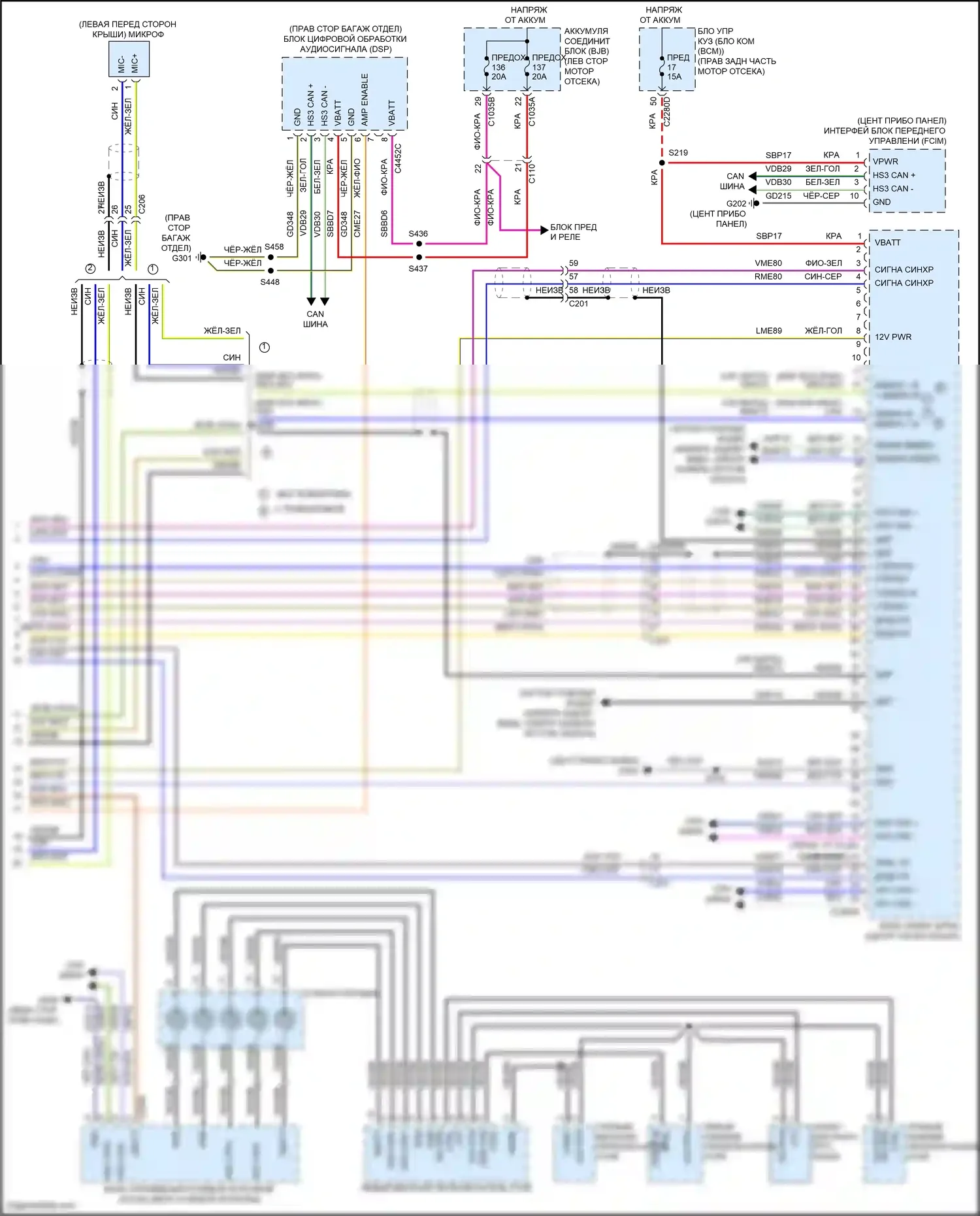 Corsair Lincoln I (2019-2024): Электросхема навигации, с harman revel (3 из 3) 