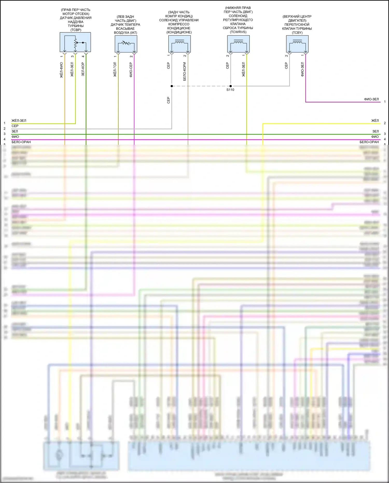 MKC Lincoln I рестайлинг (2018-2019): Электросхема двигателя 2.3л турбо (4 из 6) 