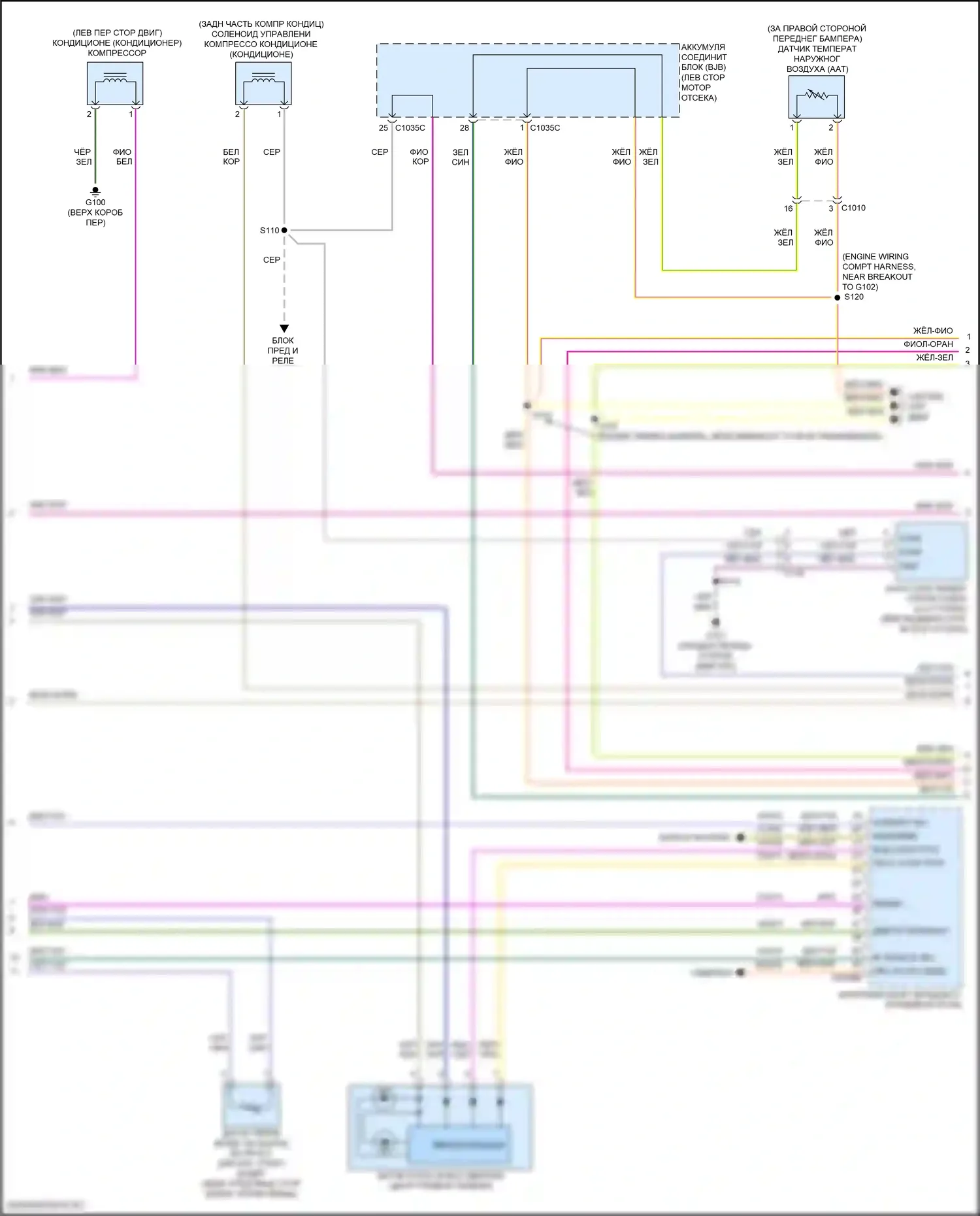 MKC Lincoln I рестайлинг (2018-2019): Электросхема климат контроля, без буксировки прицепа (3 из 5) 