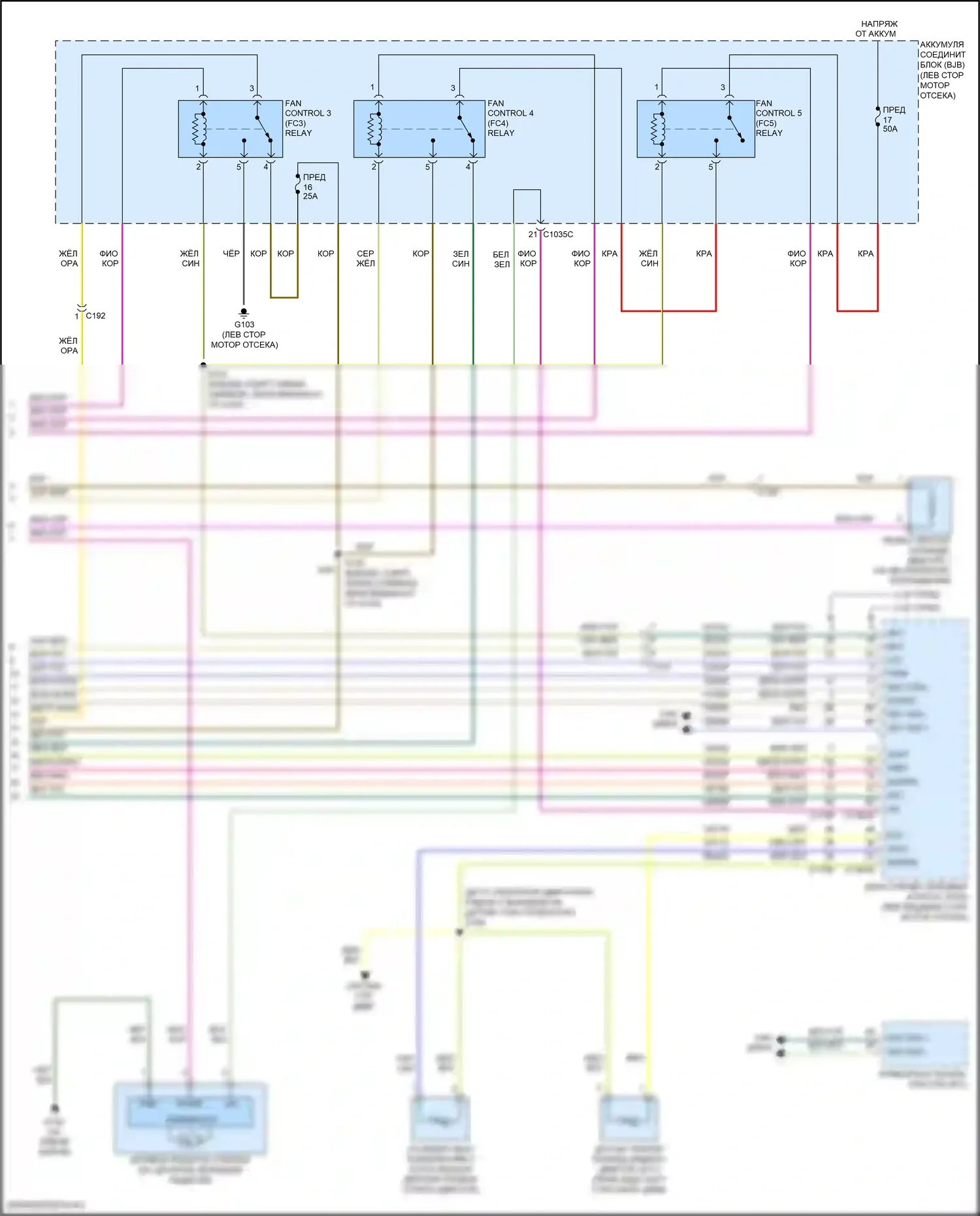 MKC Lincoln I рестайлинг (2018-2019): Электросхема климат контроля, с буксировкой прицепа (5 из 5) 