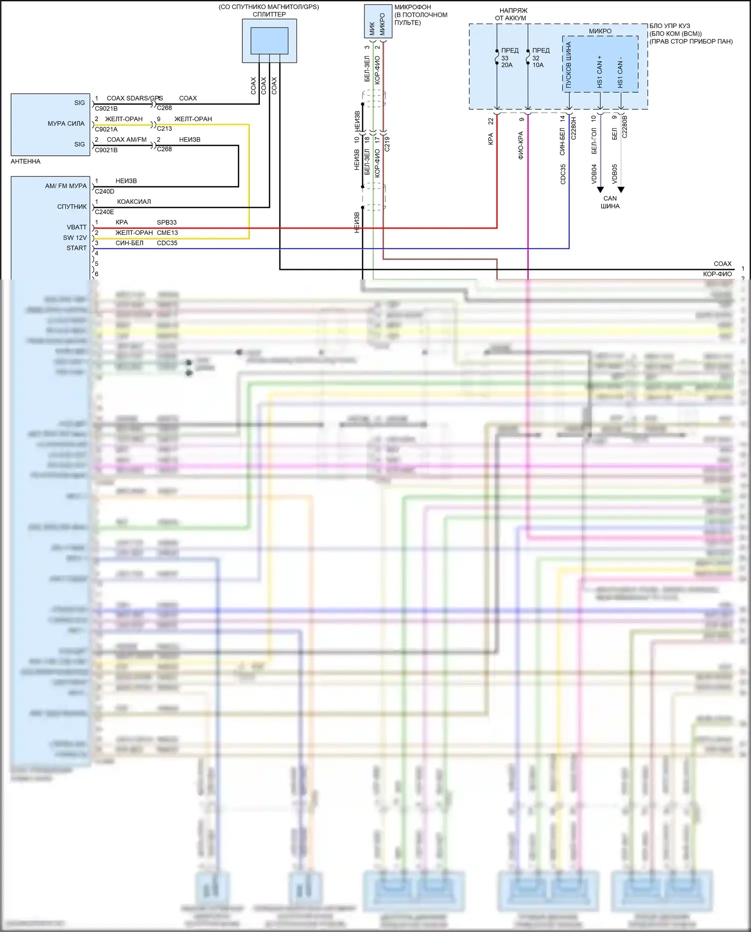 MKC Lincoln I рестайлинг (2018-2019): Электросхема навигации, с thx (1 из 4) 