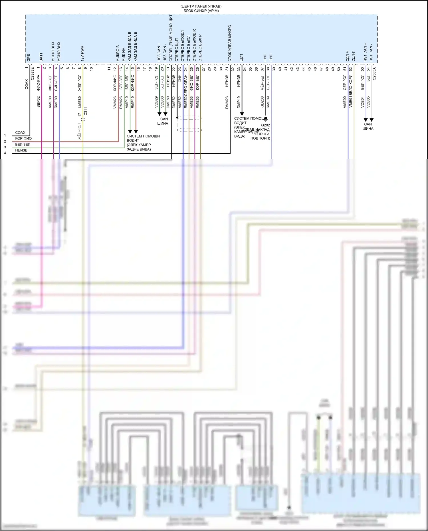 MKC Lincoln I рестайлинг (2018-2019): Электросхема навигации, с thx (3 из 4) 