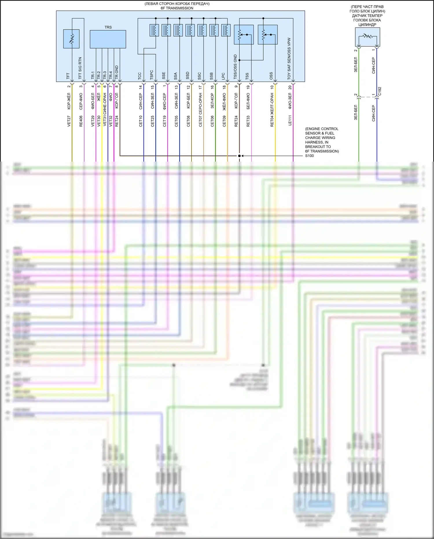 MKS Lincoln I рестайлинг (2012-2016): Электросхема двигателя 3.7л (4 из 6) 