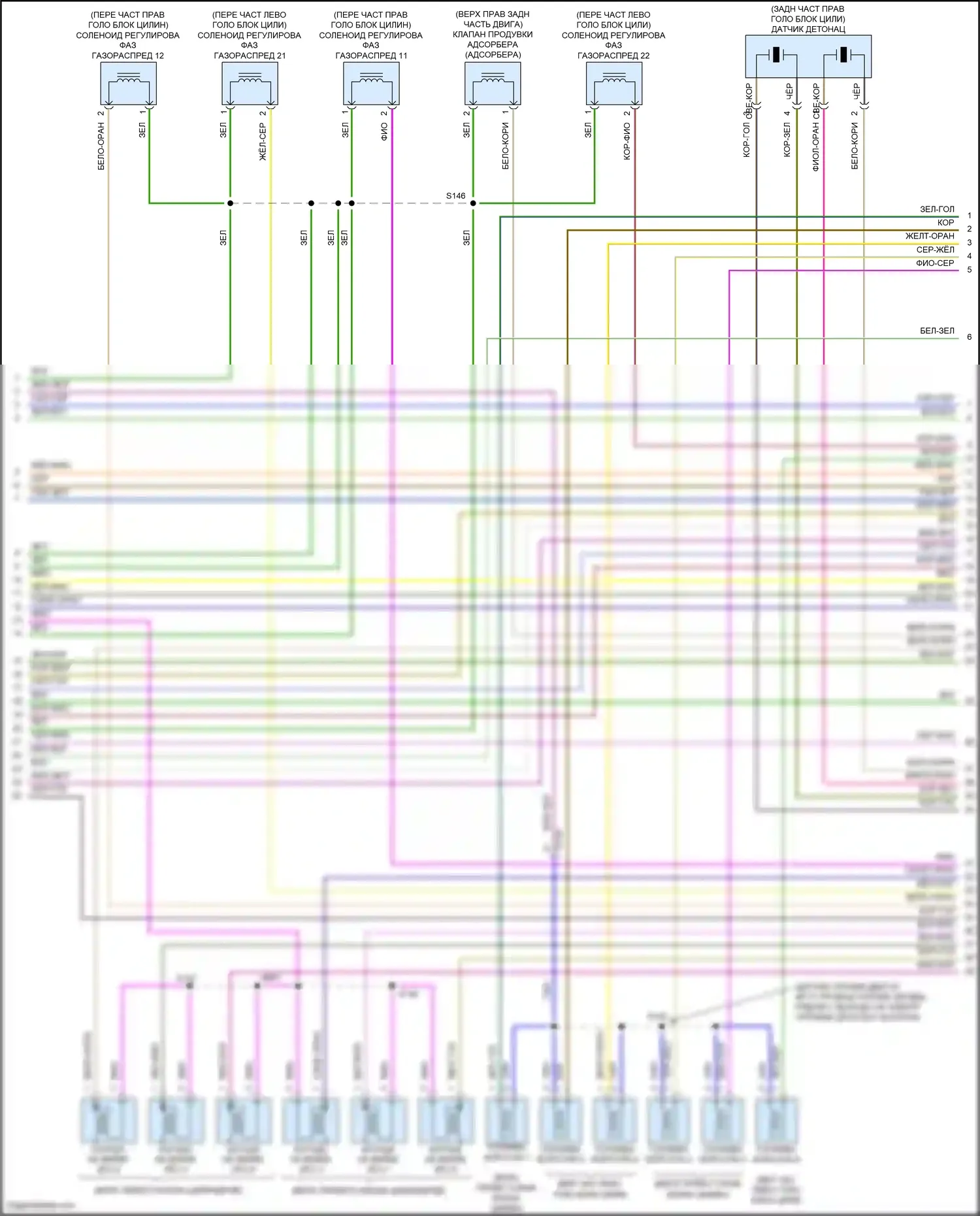 MKS Lincoln I рестайлинг (2012-2016): Электросхема двигателя 3.7л (5 из 6) 
