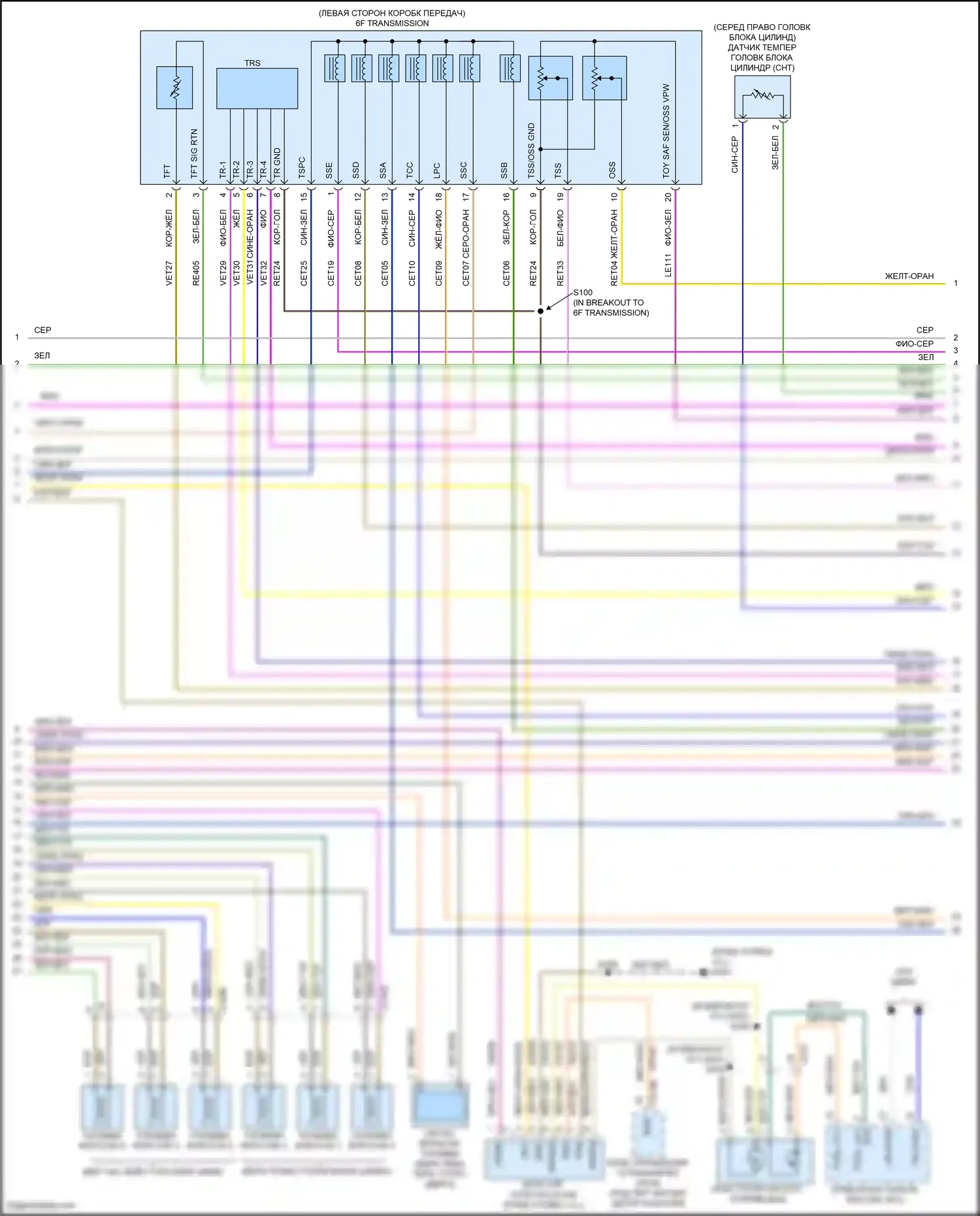 MKS Lincoln I рестайлинг (2012-2016): Электросхема двигателя 3,5л турбо (4 из 6) 
